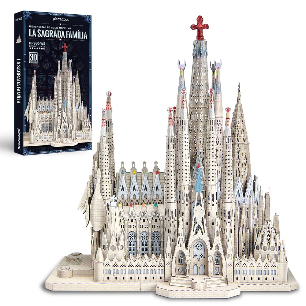 Piececool Metal Puzzle 3D Cattedrale Della Sacra Famiglia
