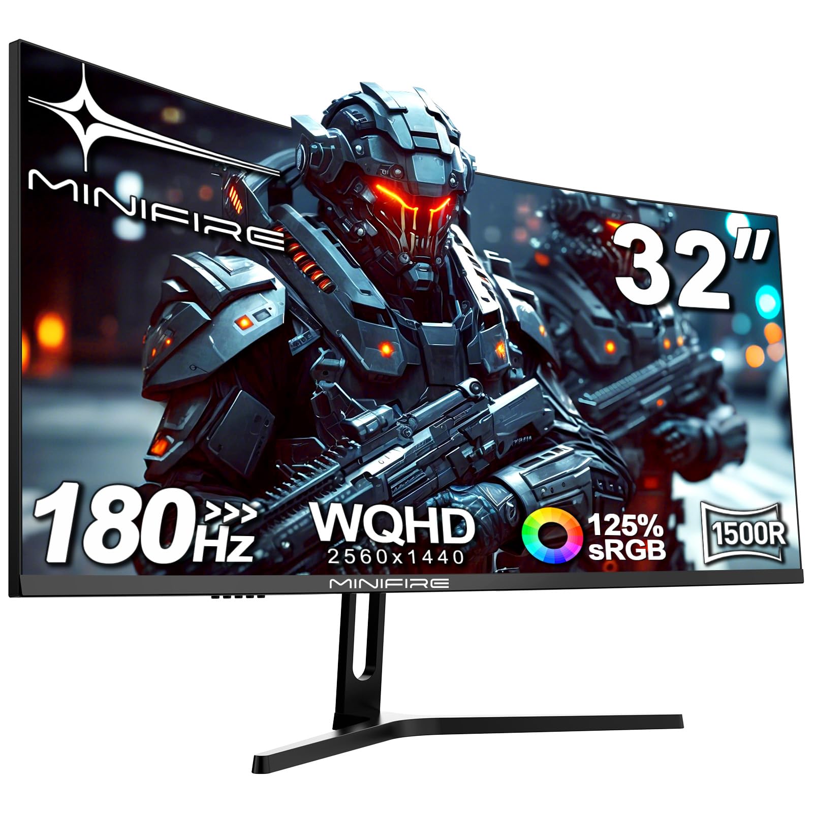Minifire Monitor Gaming 32" Curvo WQHD 180Hz 1Ms