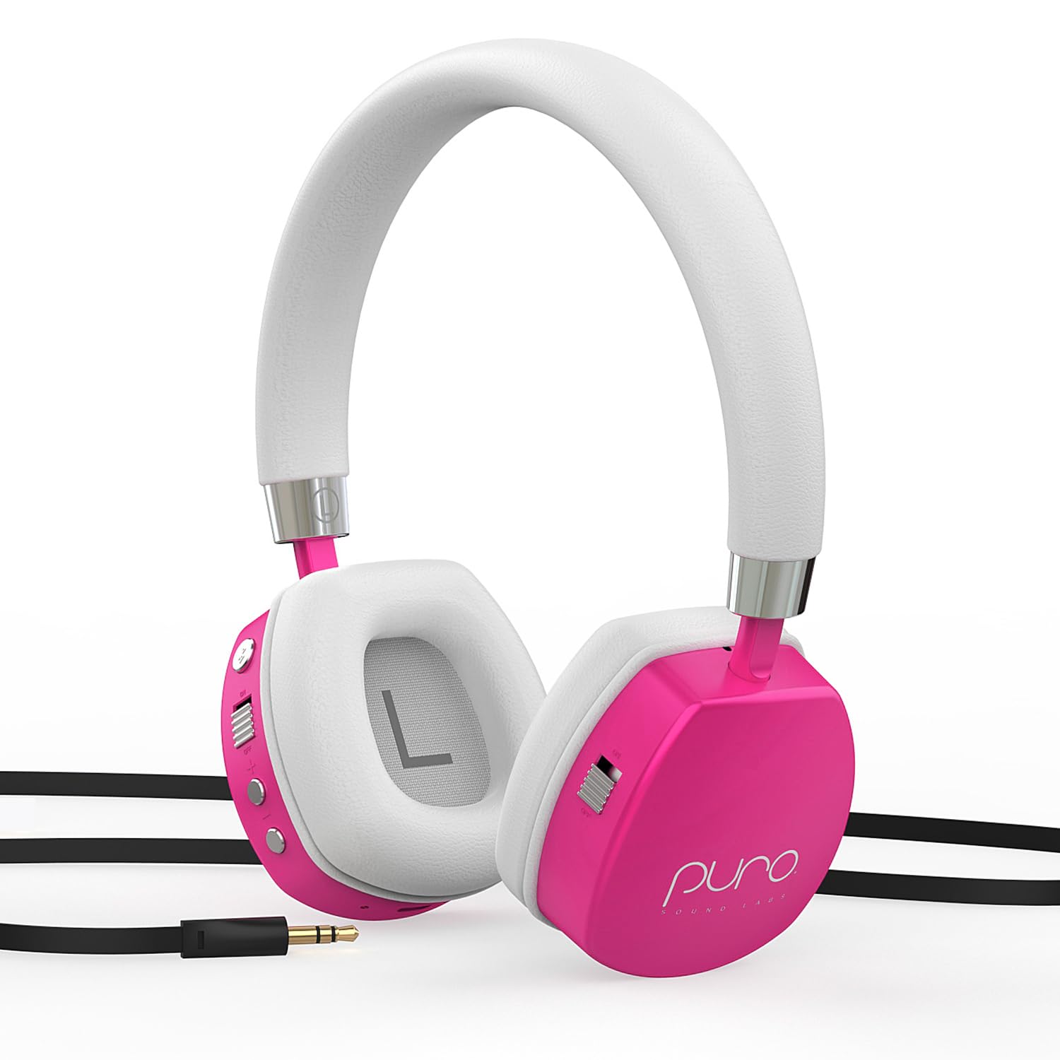 Puro Sound Labs PuroQuiet Plus - Cuffie Bluetooth ANC, Rosa