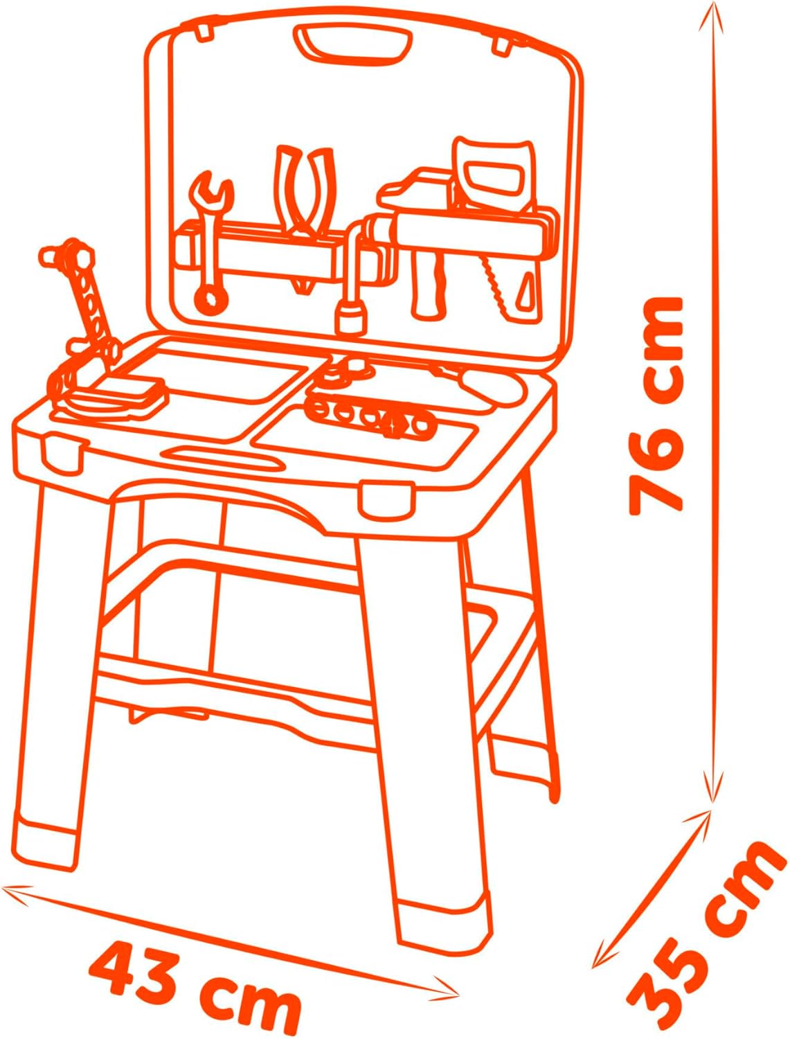 Smoby B+D Bricolo Tavolo da Lavoro Smart - immagine 4