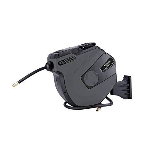 Ks Tools 515.3475 - Avvolgitore Aria/Acqua 1/2" - 15m, Grigio