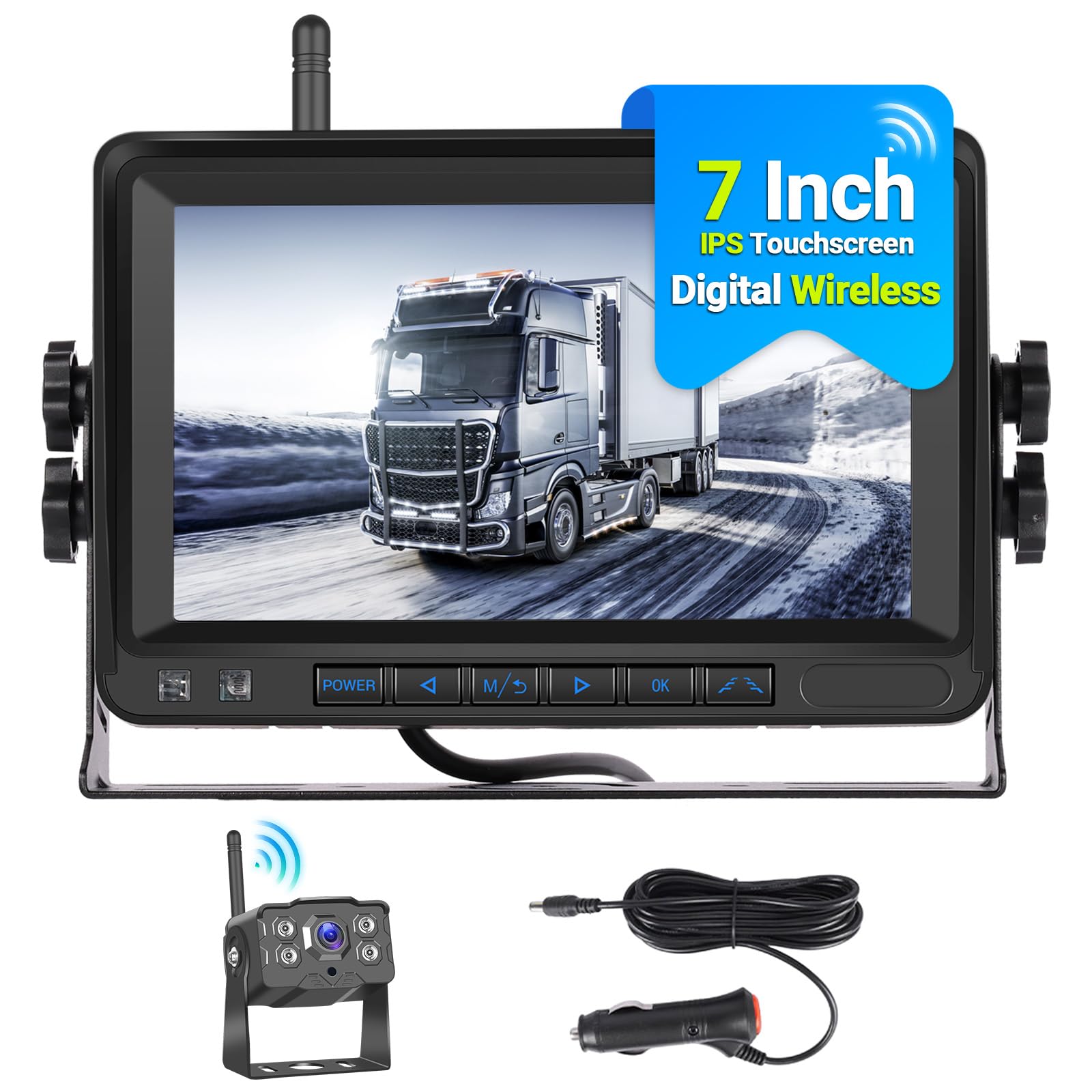 Hikity Kit Retromarcia Auto Wireless HD 1080P con Telecamera IP68