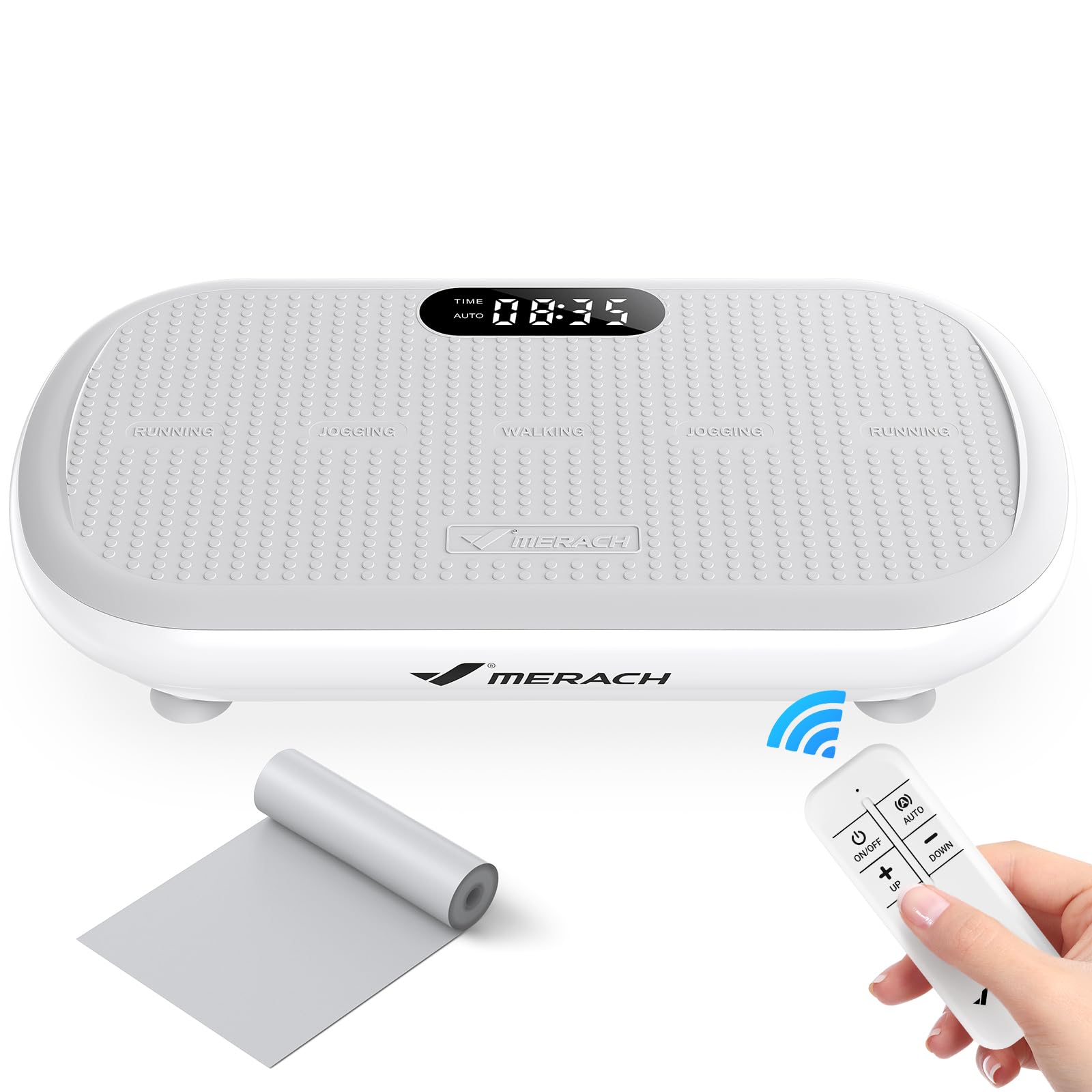 Merach Pedana Vibrante Dimagrante Potente, Grigio