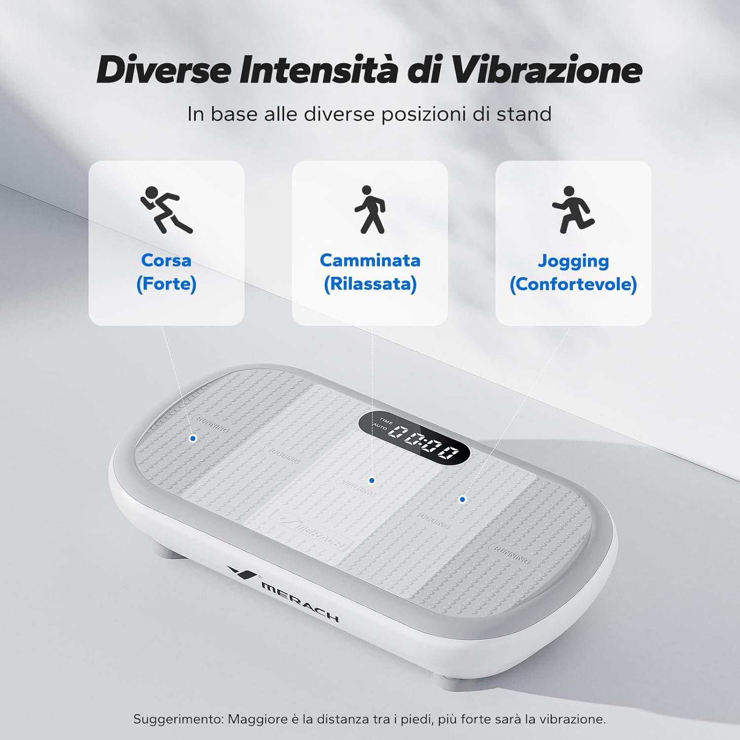 Merach Pedana Vibrante Dimagrante Potente, Grigio - immagine 6