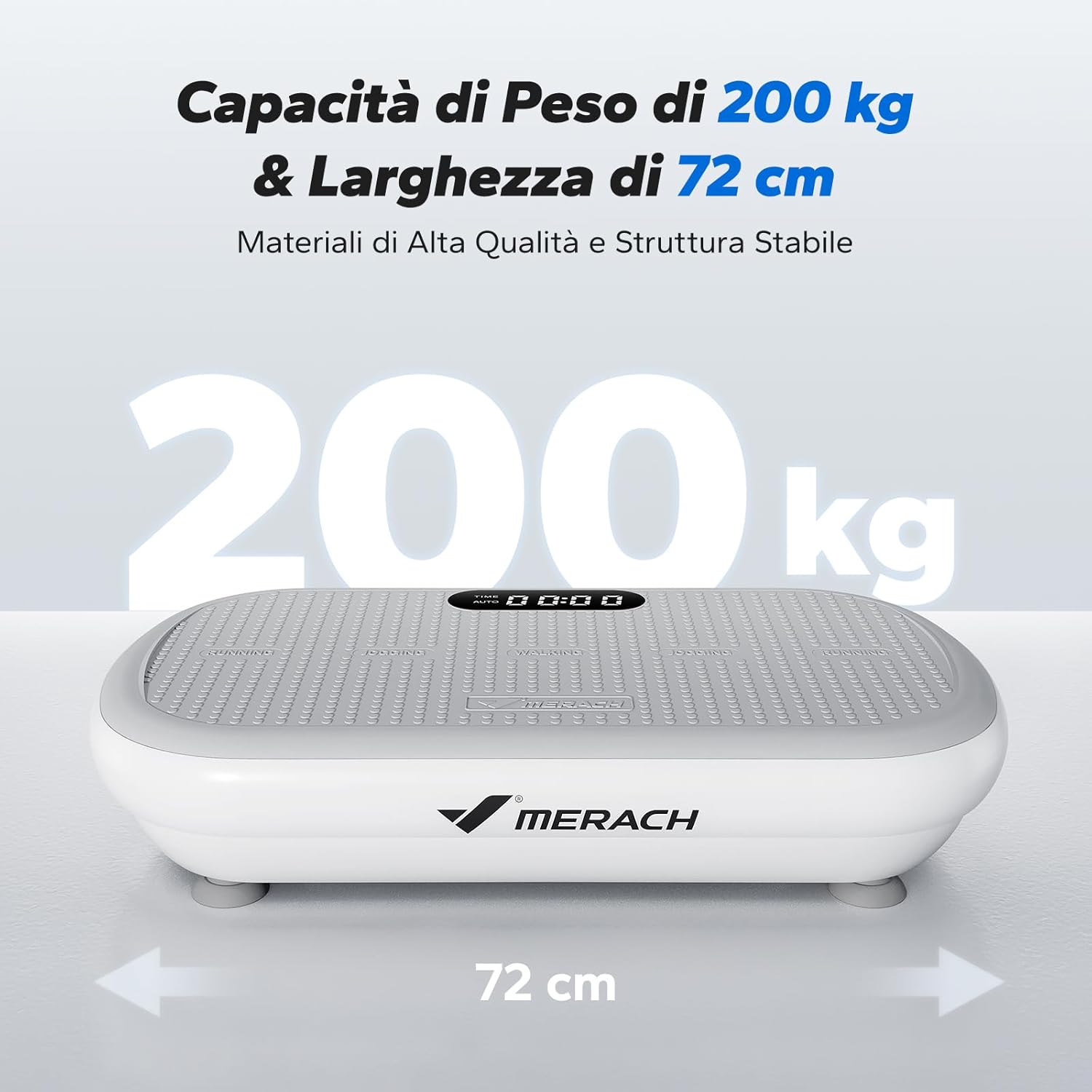 Merach Pedana Vibrante Dimagrante Potente, Grigio - immagine 7