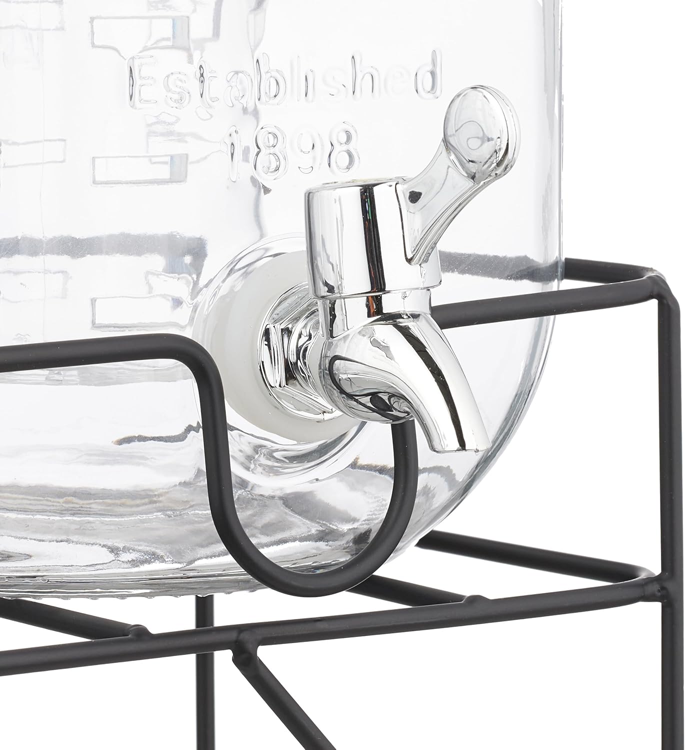 Relaxdays Dispenser in Vetro per Bevande, Set da 2 - immagine 6