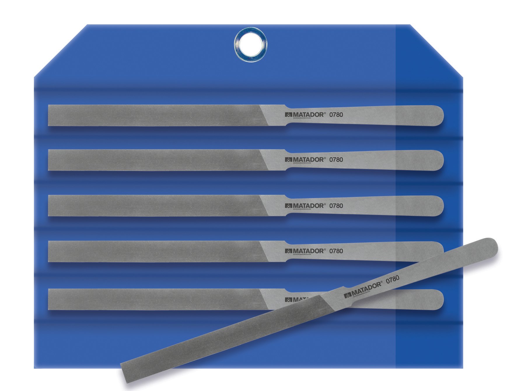 MATADOR, 0780 0001, Set di file di contatto, 6 pezzi 150 x 8 x 0,8