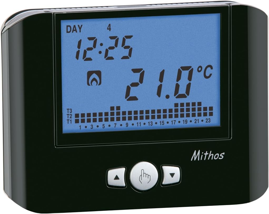 Vemer VE766900 MITHOS - Cronotermostato Settimanale, Nero - immagine 1
