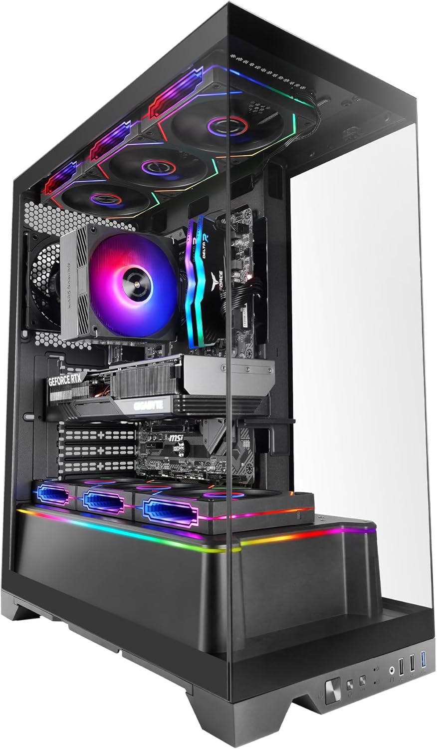 Mars Gaming MC-PRISMA - Case Gaming ATX, Nero - immagine 1