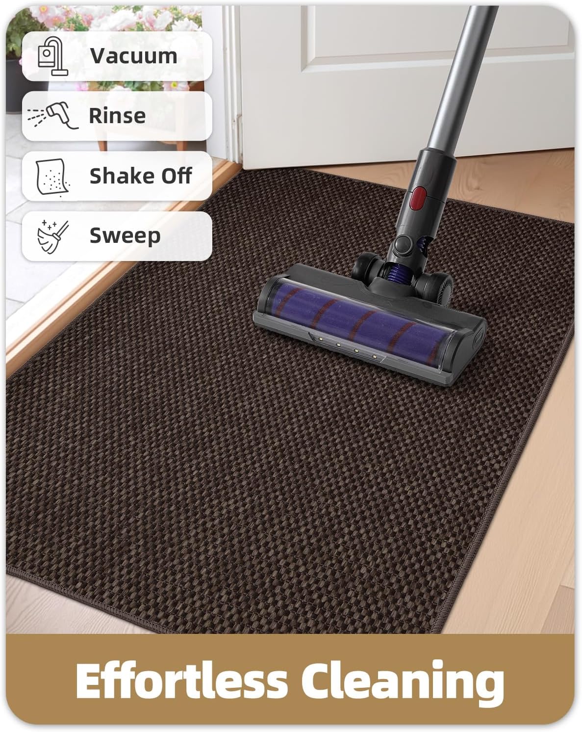 Color&geometry Zerbino Ingresso Casa 65x120cm, Marrone - immagine 8