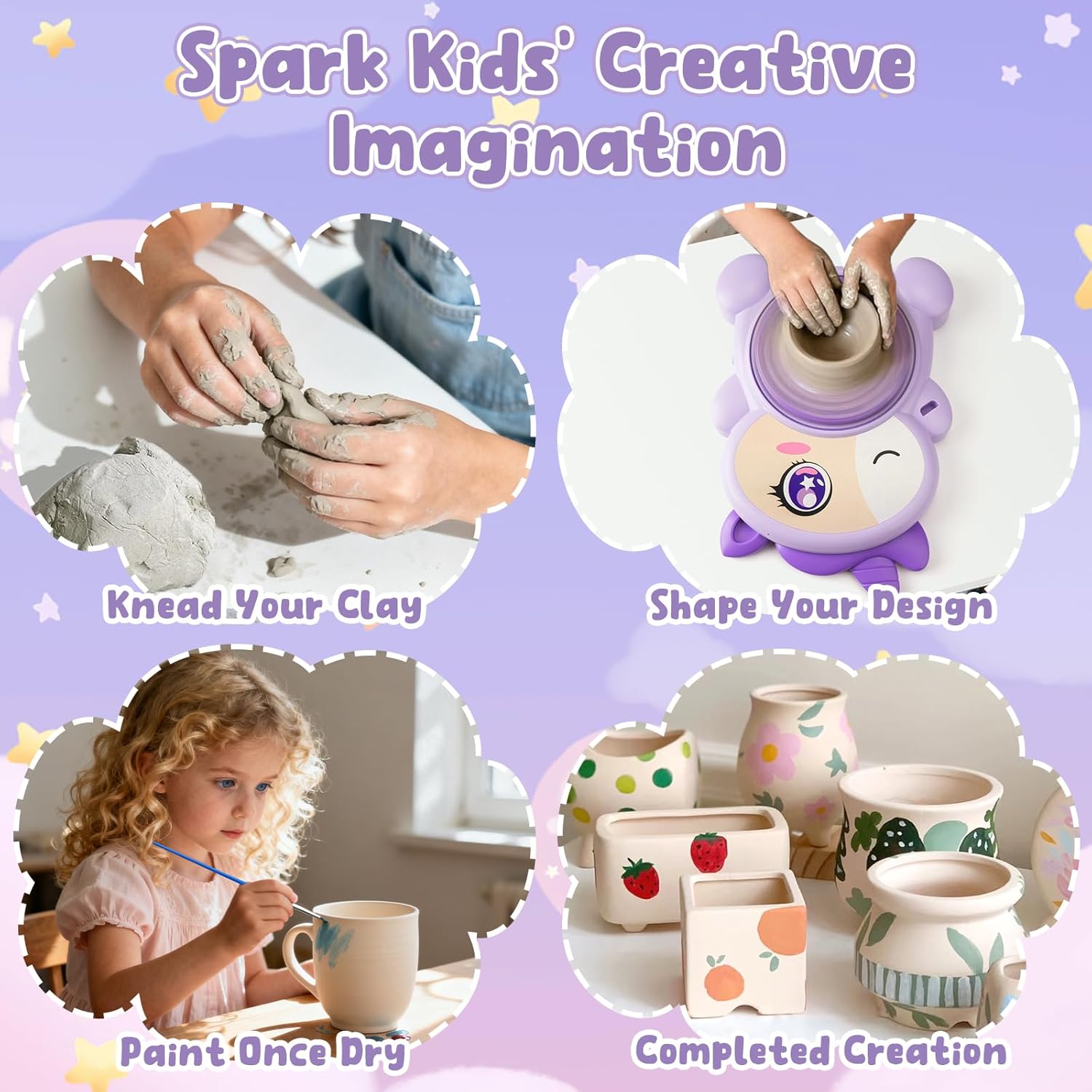 Tornio per Ceramica per Bambini - Kit Completo - immagine 3