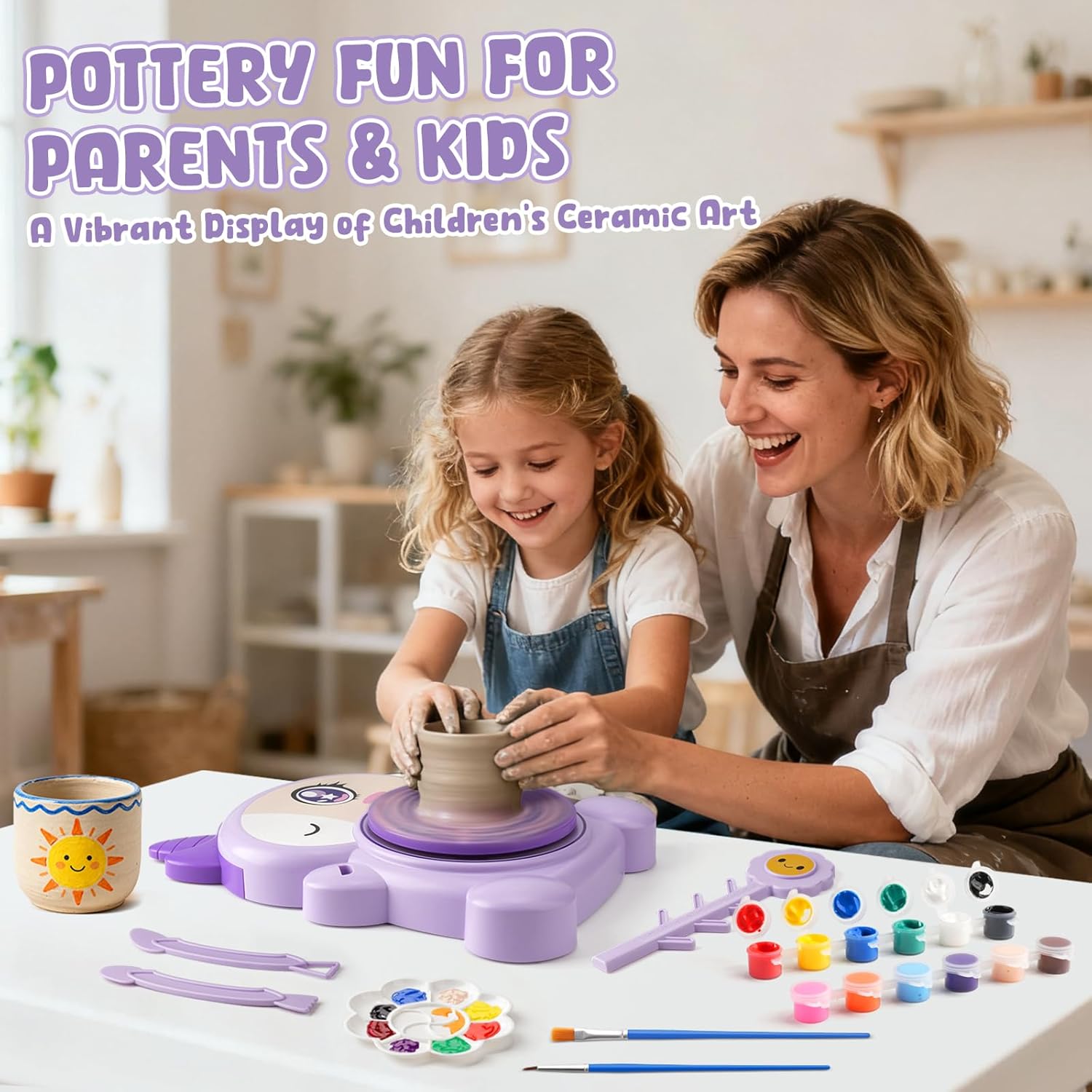 Tornio per Ceramica per Bambini - Kit Completo - immagine 4