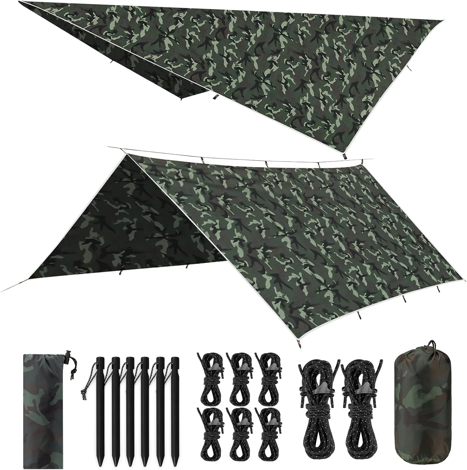 Vosoir Tarp Campeggio 3x4M Ultra Leggero, Mimetica