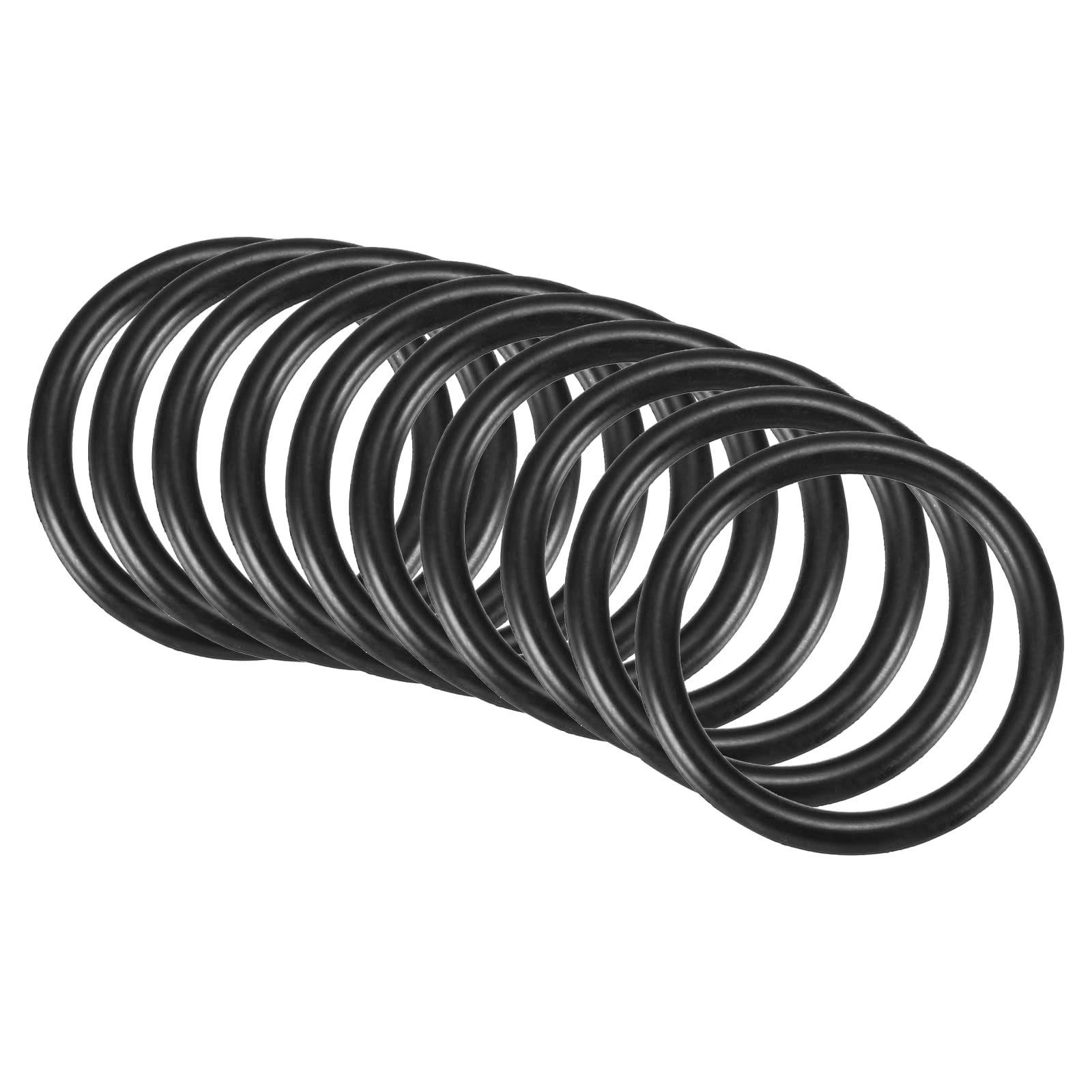 QUARKZMAN Nitrile Gomma O-Ring 30mm x 24mm x 3mm Guarnizioni di Tenuta Anelli Rubinetti Rotondo Guarnizione Rondella per Rubinetto Idraulica Riparazione Sigillatura Connessione, 10 Pezzi