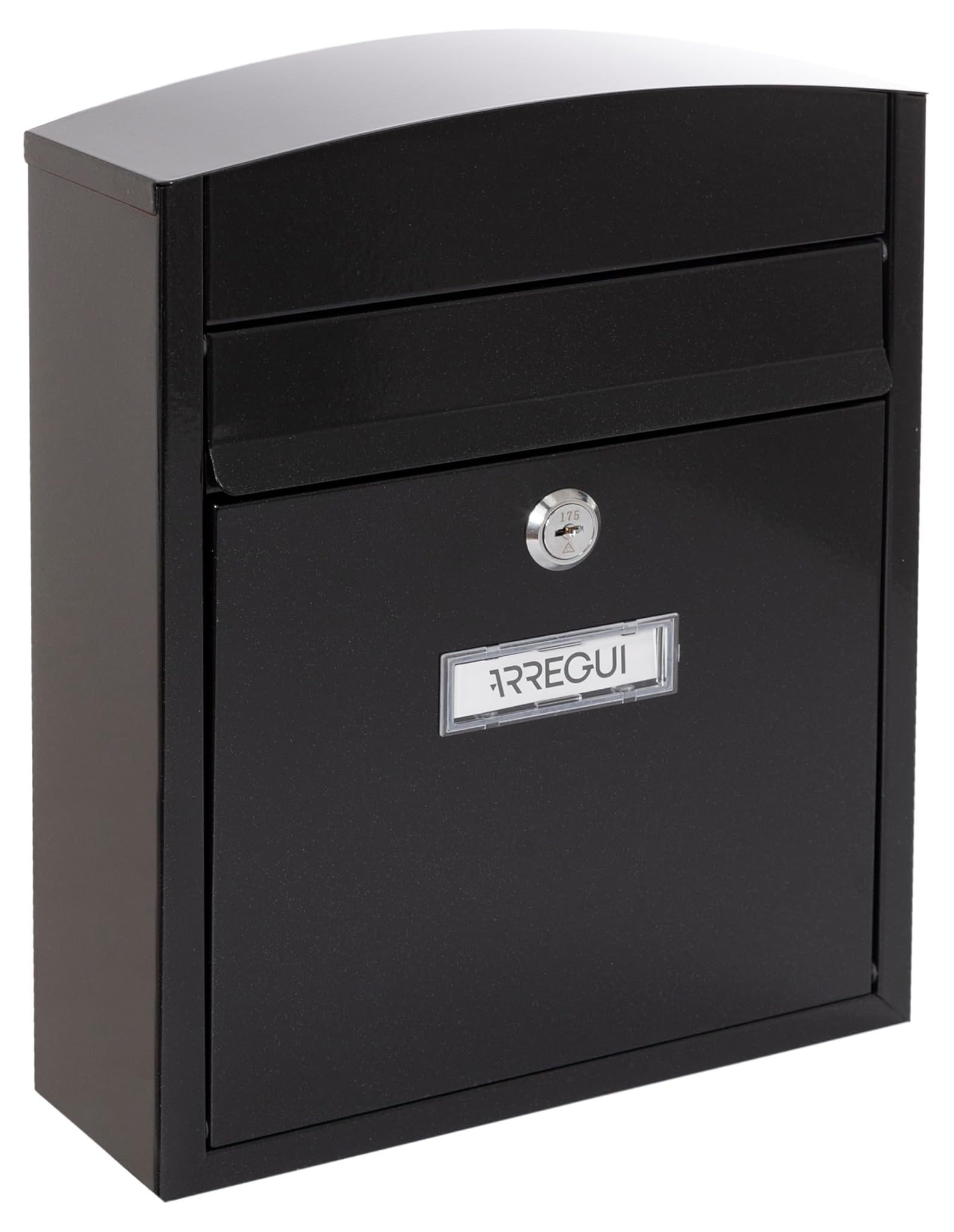 Arregui Compact E5734 Cassetta Postale in Acciaio, Nero