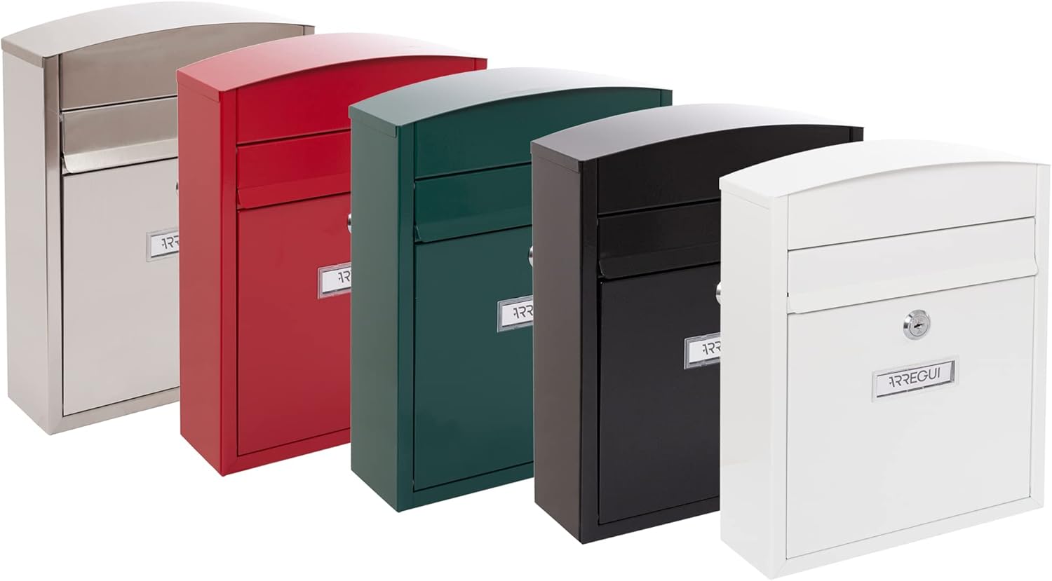 Arregui Compact E5734 Cassetta Postale in Acciaio, Nero - immagine 6