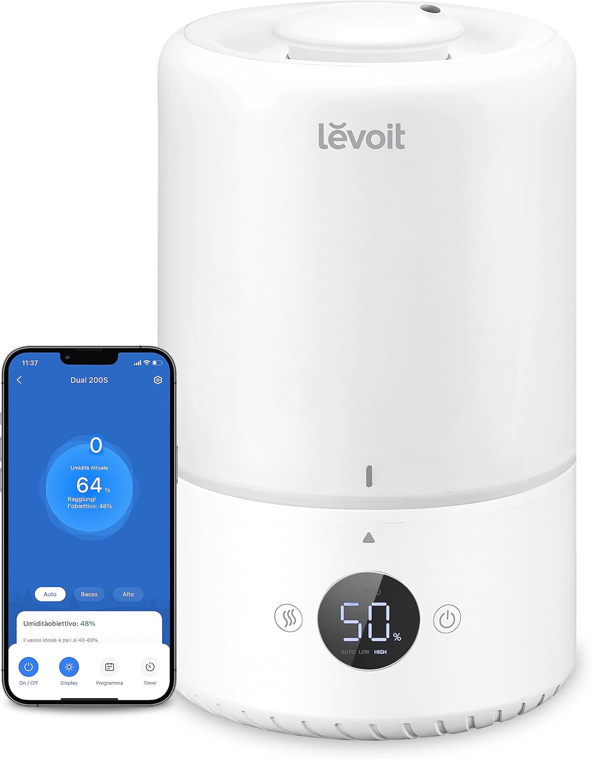 Levoit Umidificatore Ambiente Smart Top-Fill Dual 200S 3L - immagine 1