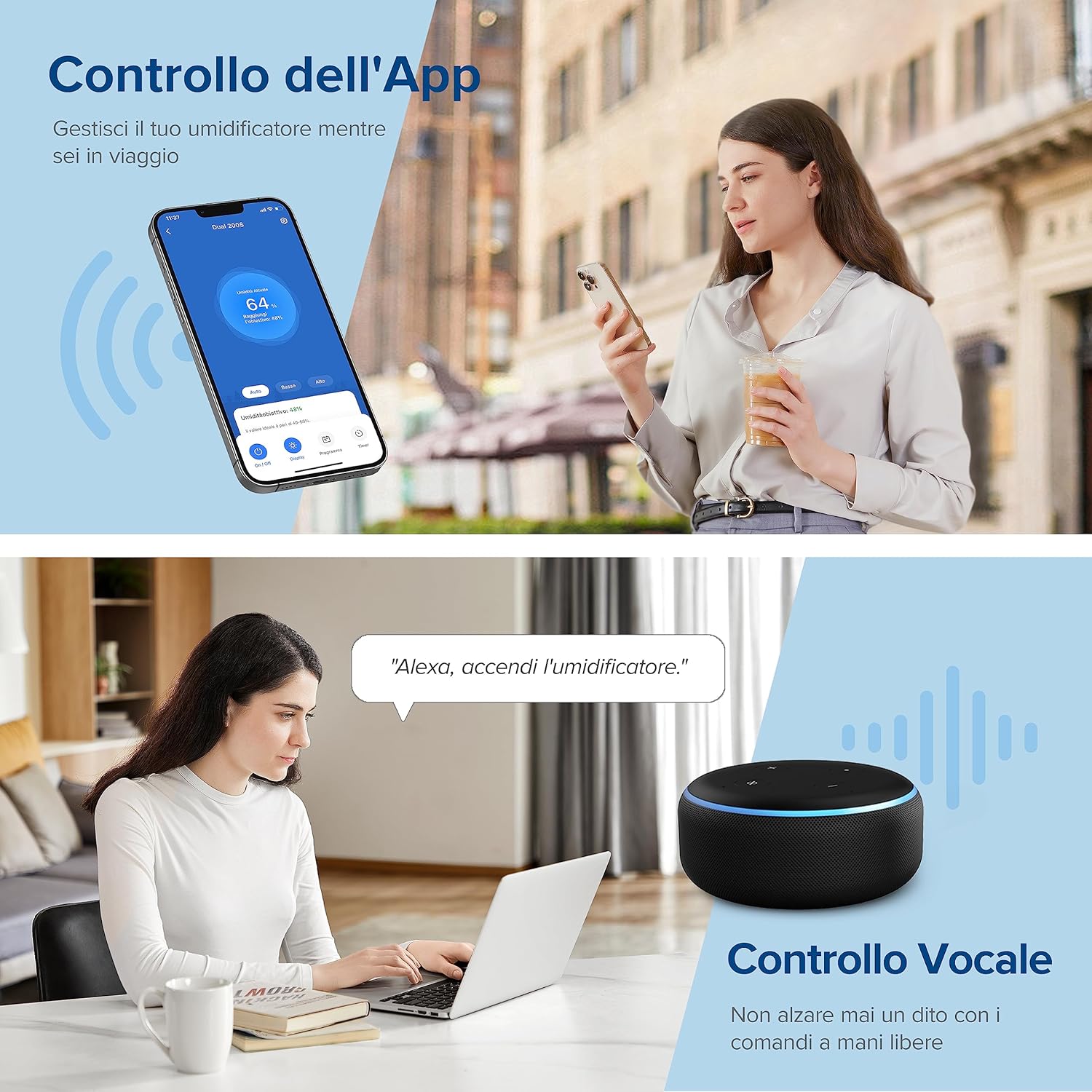 Levoit Umidificatore Ambiente Smart Top-Fill Dual 200S 3L - immagine 3