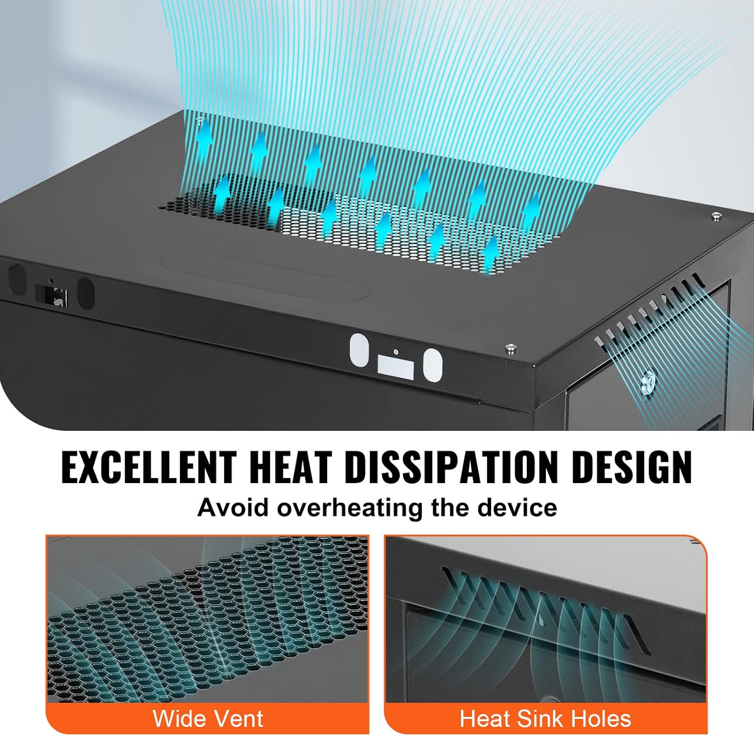 Vevor Armadio Server Rete Montaggio a Parete 9U - immagine 3