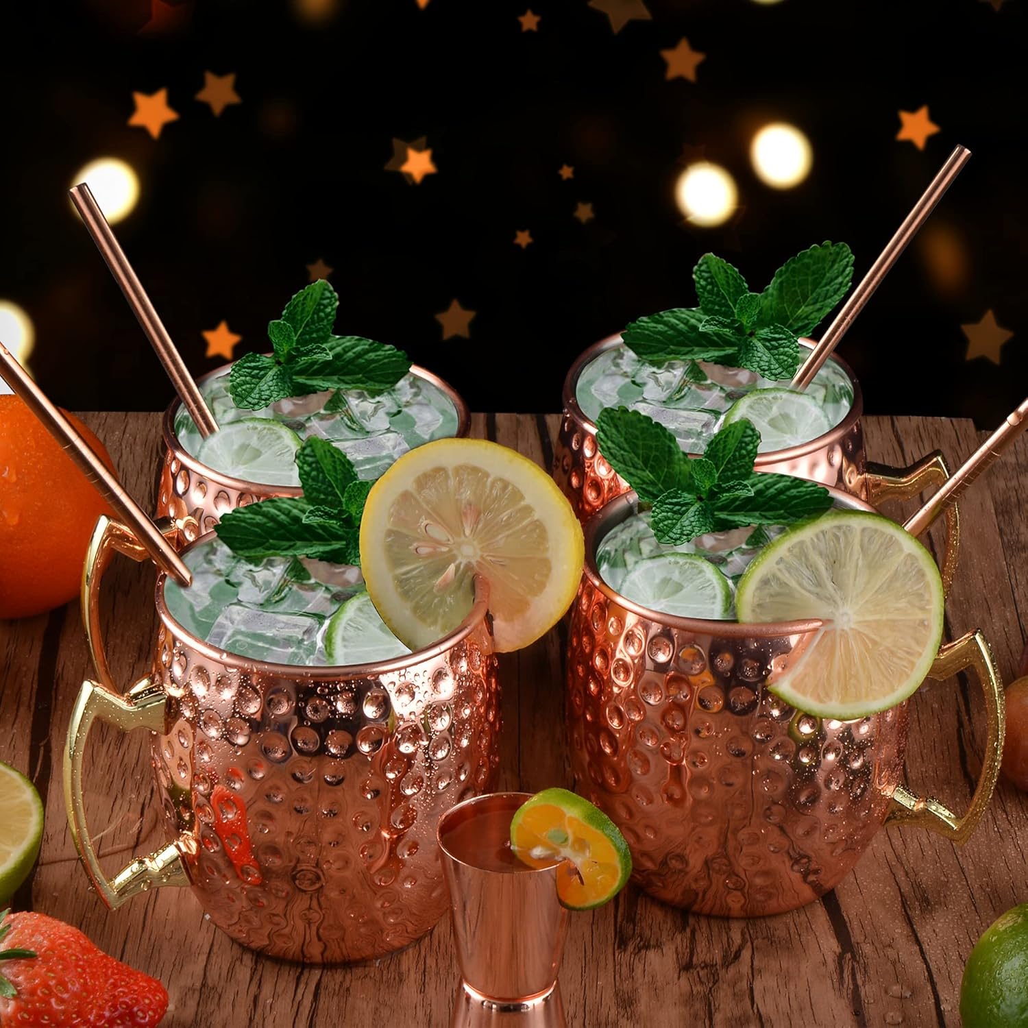 Set 4 Tazze Rame Moscow Mule 530ml Double Wall - immagine 6