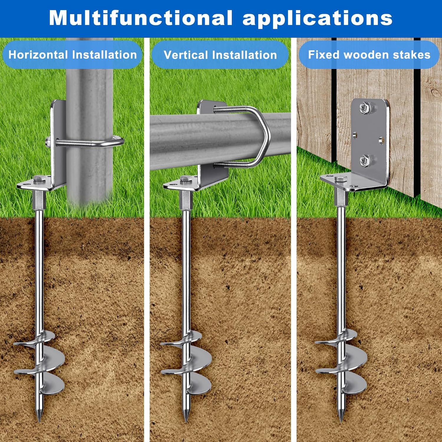 Lifeswell Kit Ancoraggi a Spirale 76cm (Set da 4) - immagine 3