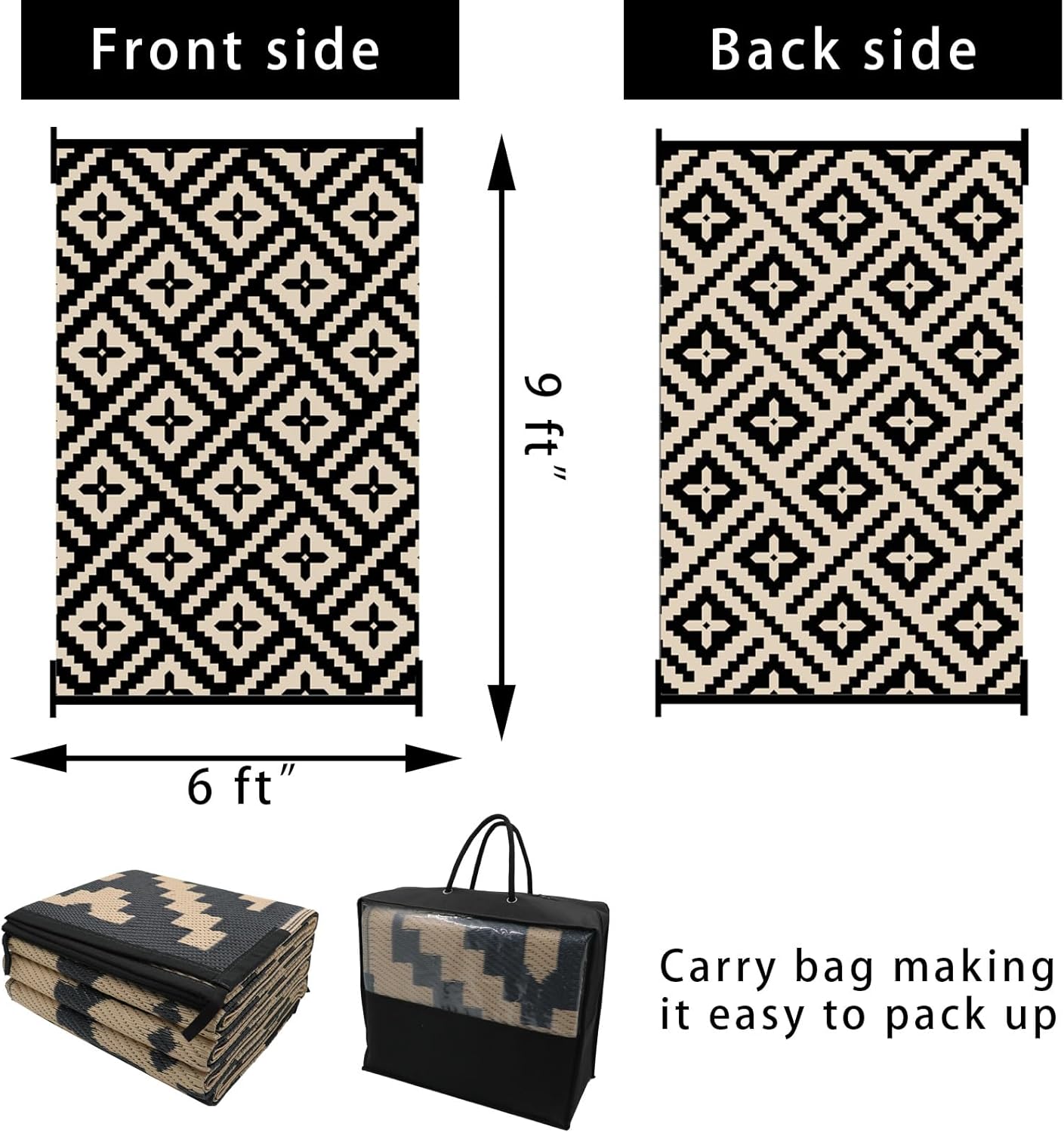 Tappeto Geometrico per Esterni 180x270cm - immagine 2