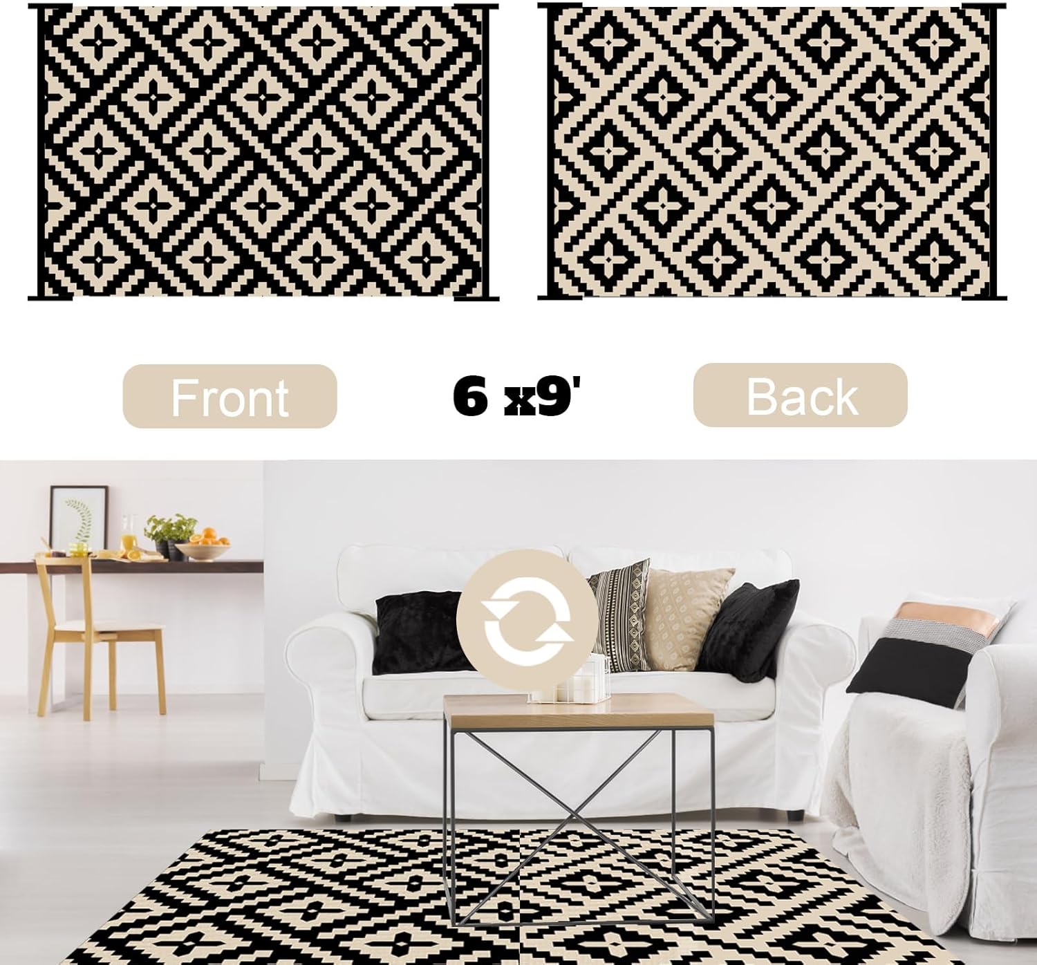 Tappeto Geometrico per Esterni 180x270cm - immagine 3