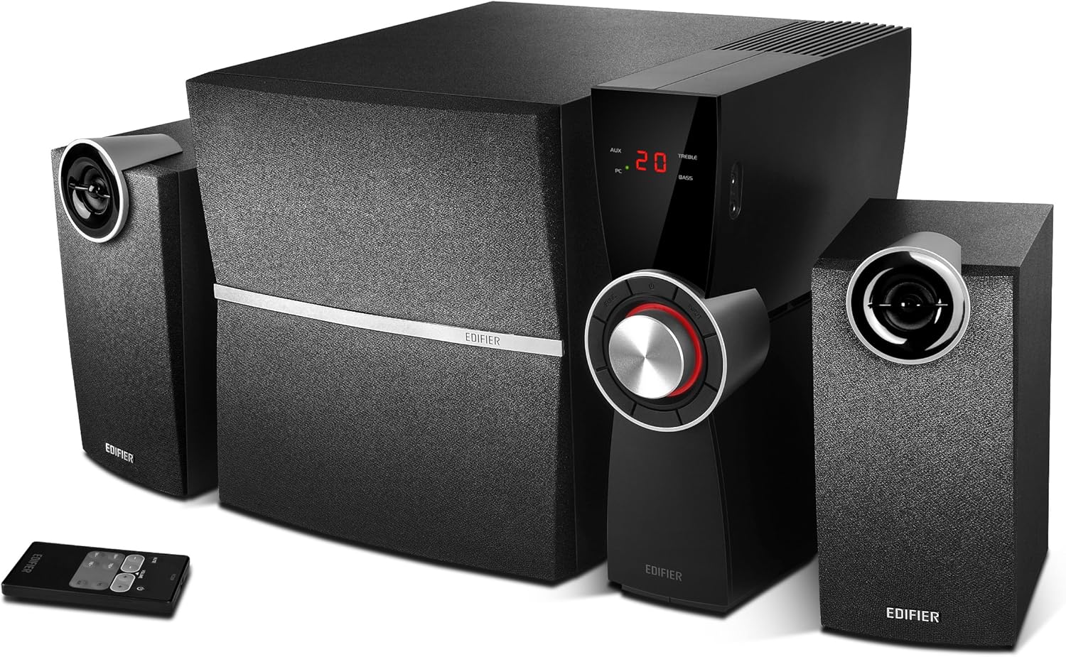 Edifier C2XD - Sistema di altoparlanti 2.1 nero 53W - immagine 1