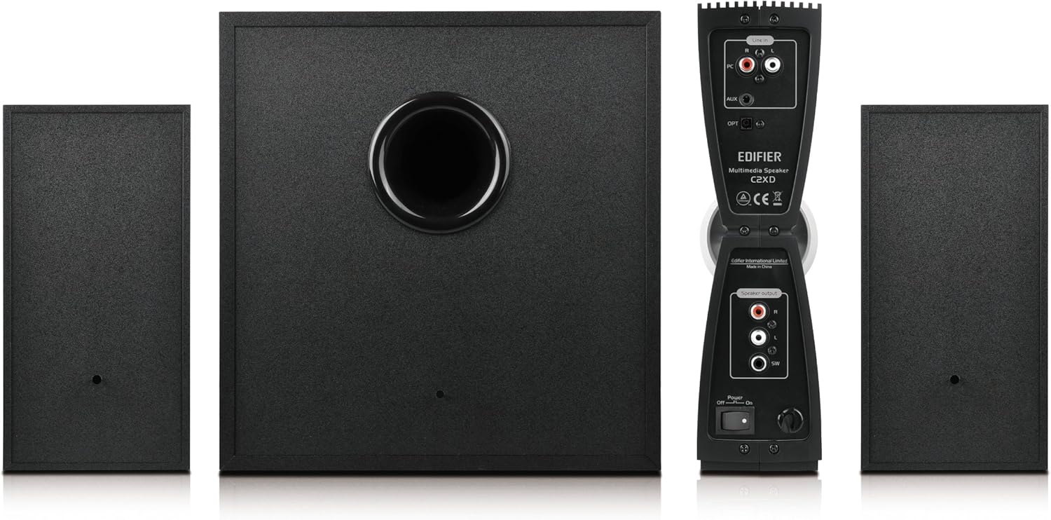 Edifier C2XD - Sistema di altoparlanti 2.1 nero 53W - immagine 5