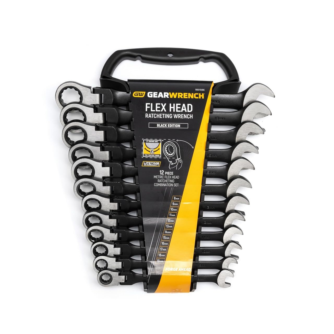 Gearwrench 9901DBE - Set 12 Chiavi Inglesi Metriche, Nero