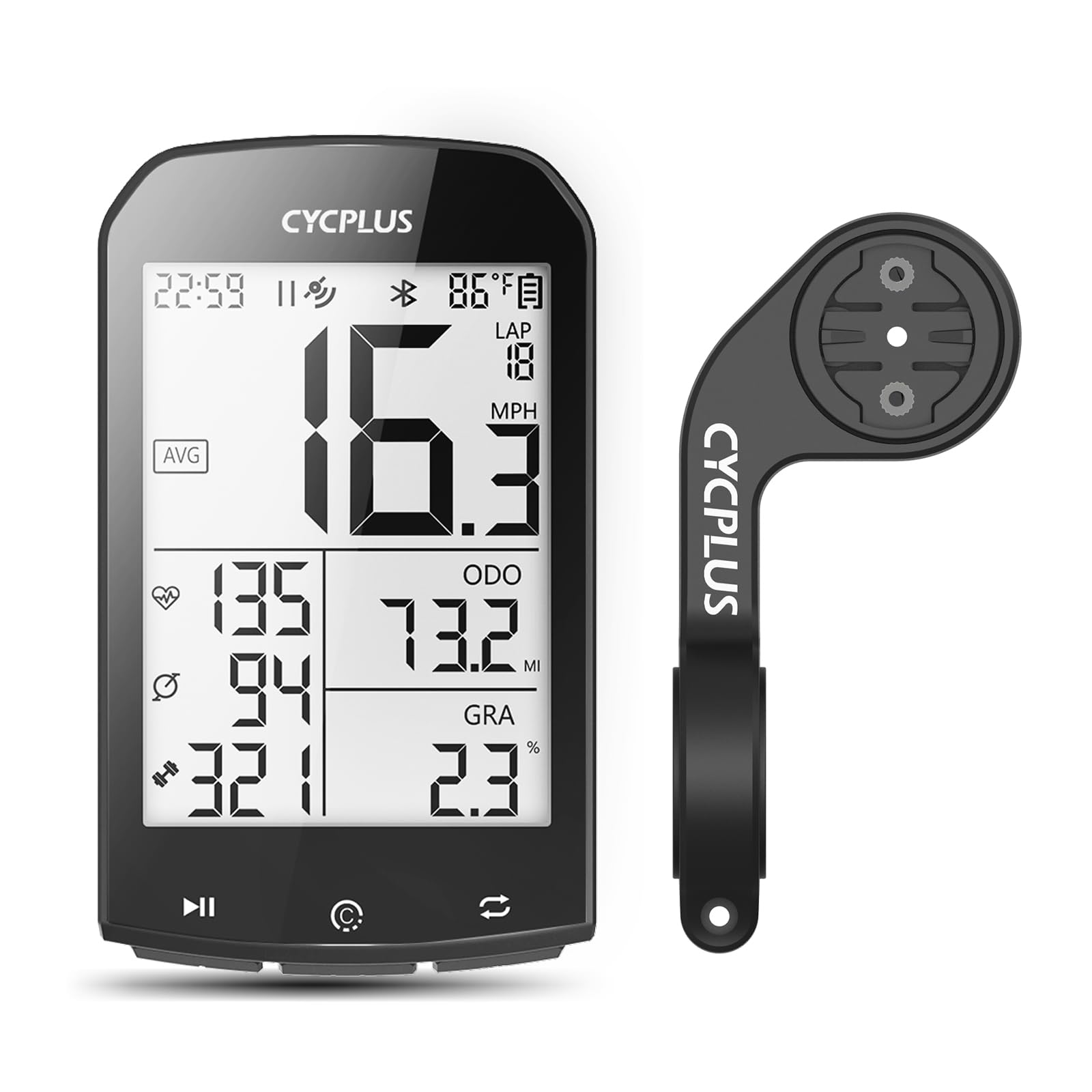 Cycplus GPS Tachimetro e Contachilometri Bici Impermeabile