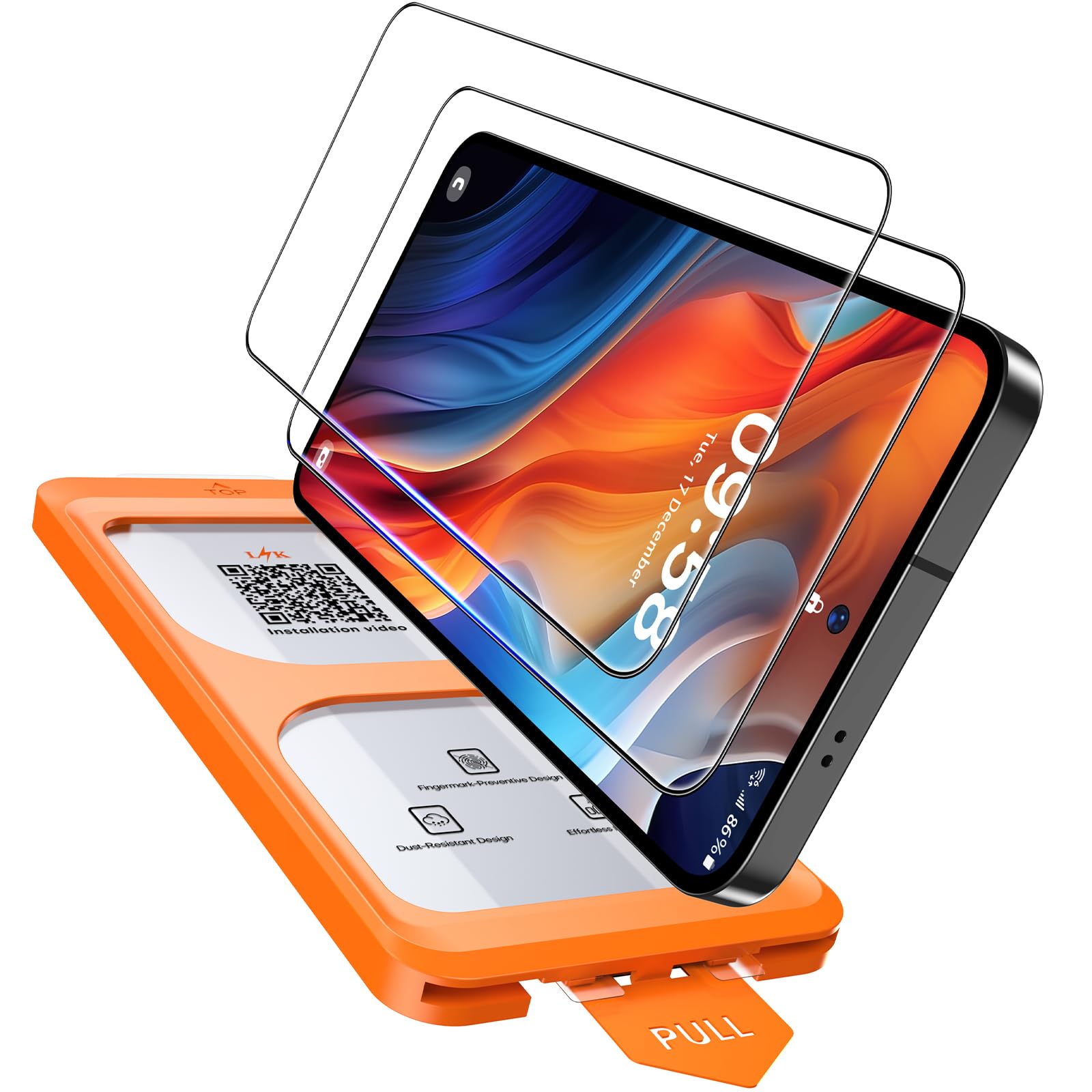 LϟK 2 Pezzi Vetro Temperato per Samsung Galaxy S25 Plus