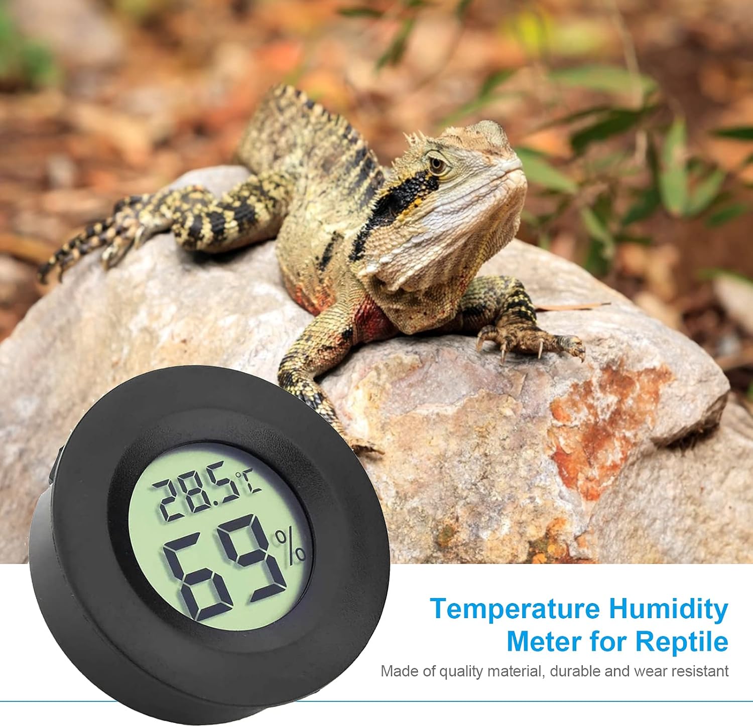 Difcul Igrometro Termometro LCD Digitale, 3 pz Nero - immagine 3