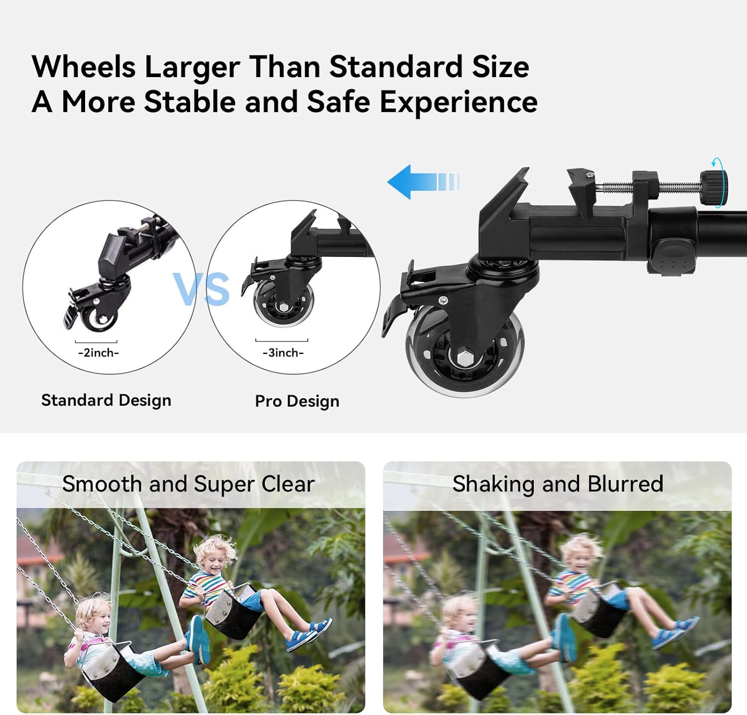 SMALLRIG Universal Tripod Dolly 15kg - immagine 3