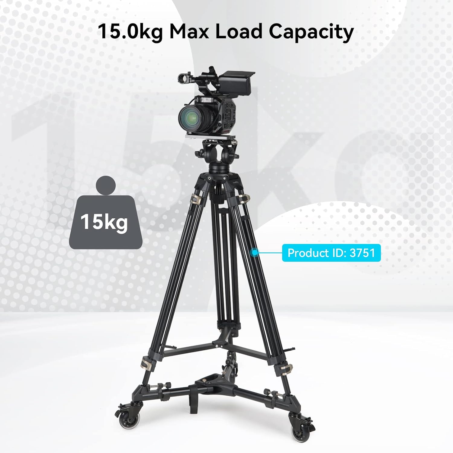 SMALLRIG Universal Tripod Dolly 15kg - immagine 7