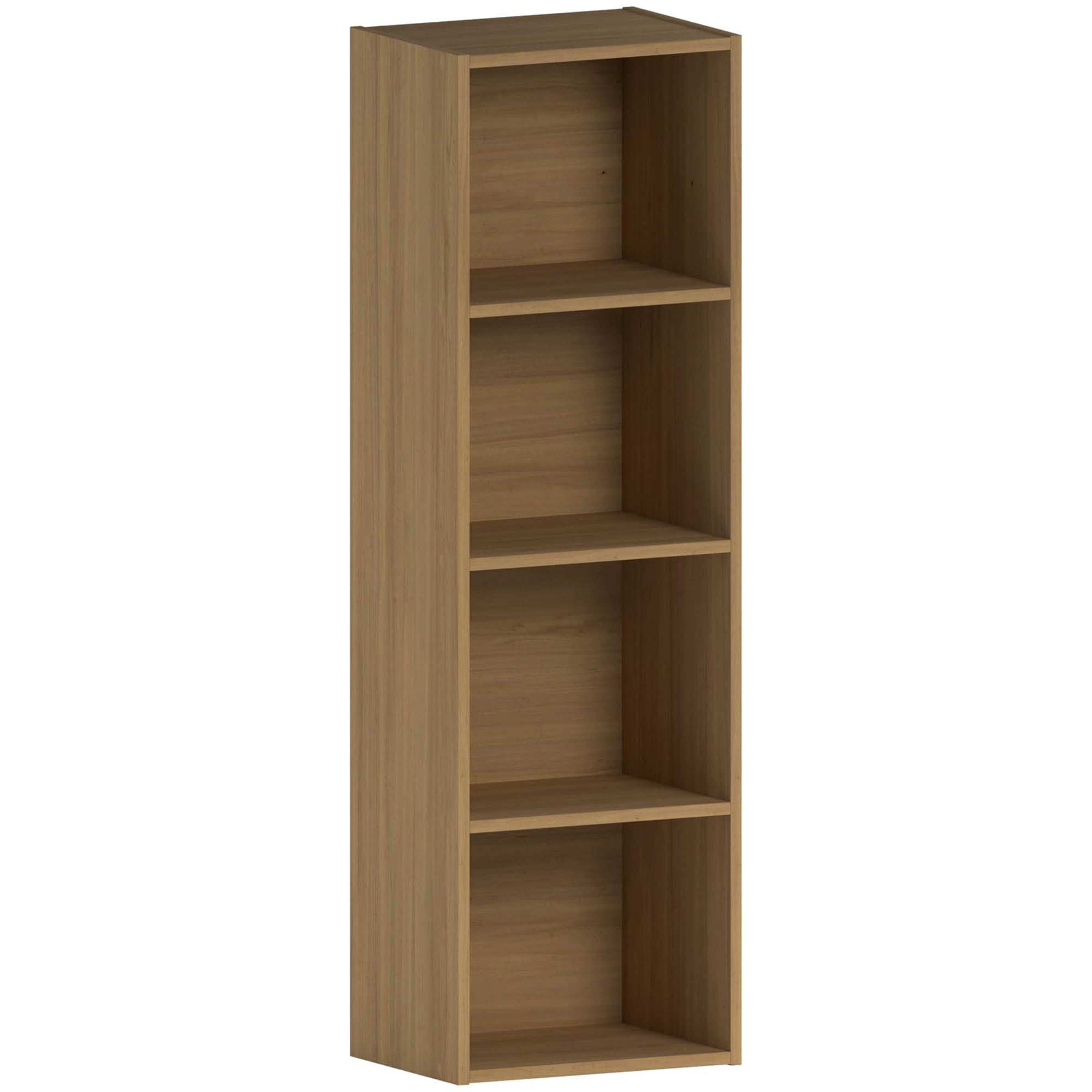 Vida Designs Oxford Cube Libreria, Legno ingegnerizzato, Quercia, 4 Ripiani