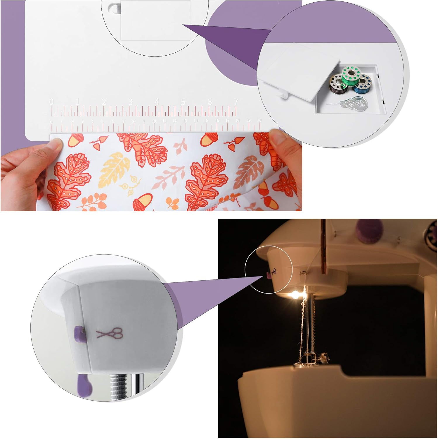 Kpcb Tech Mini Macchina da Cucire Portatile - immagine 5