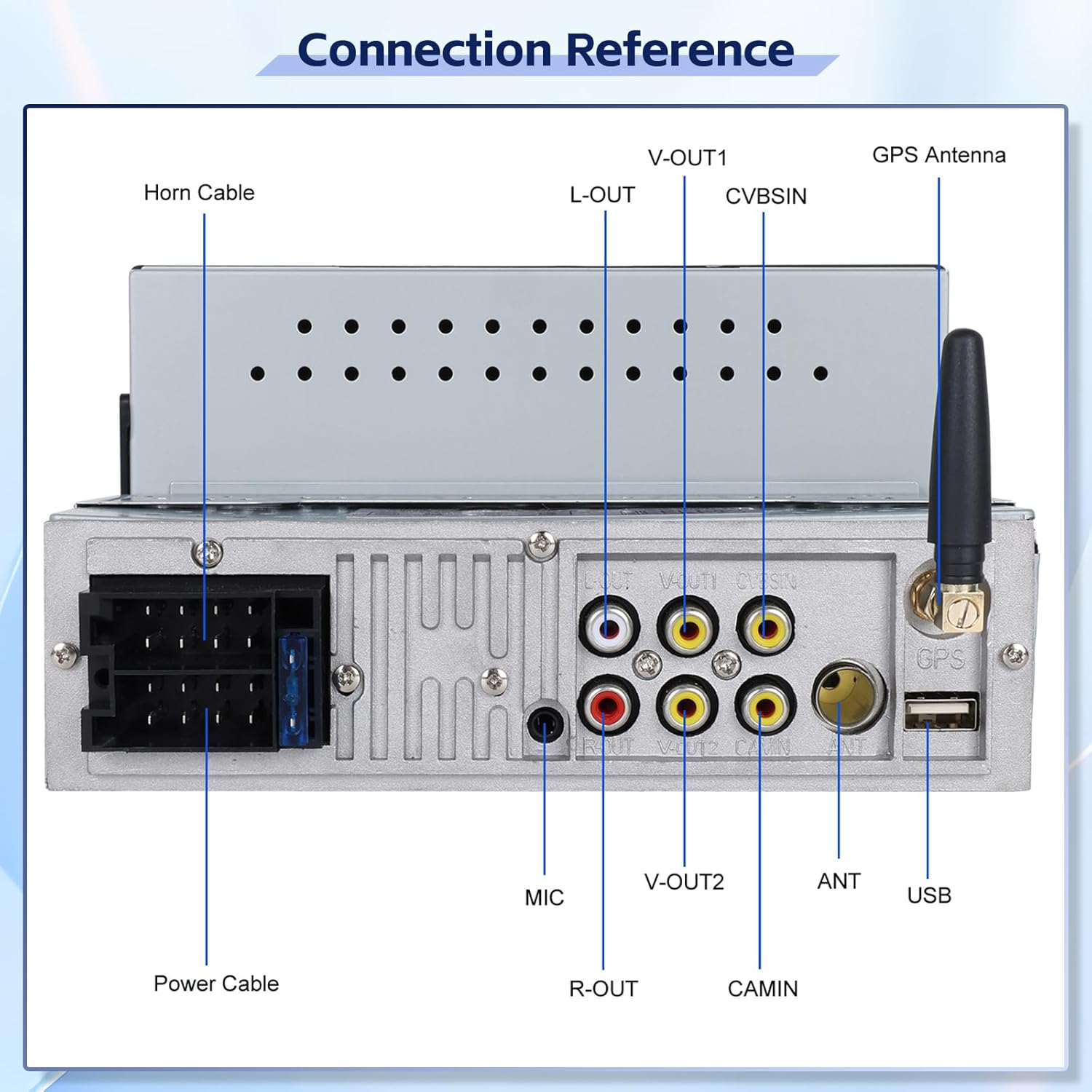 Fuluku Autoradio 1 Din con Carplay Android Auto Wireless - immagine 5