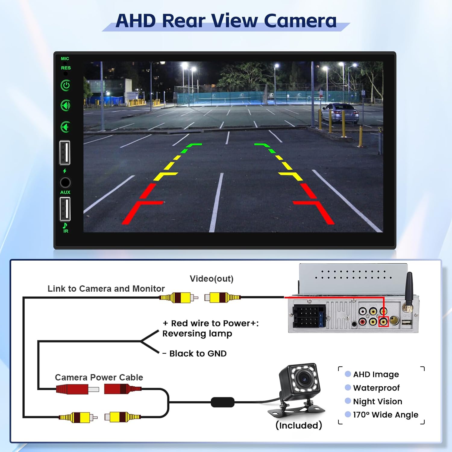 Fuluku Autoradio 1 Din con Carplay Android Auto Wireless - immagine 6