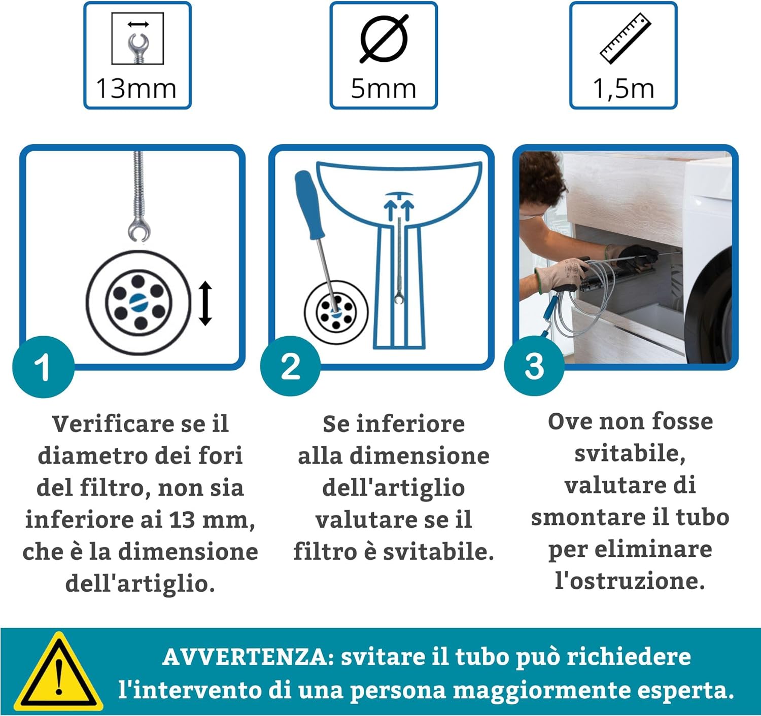 Thorque - Sonda Sturatubi 1,5 metri - immagine 2