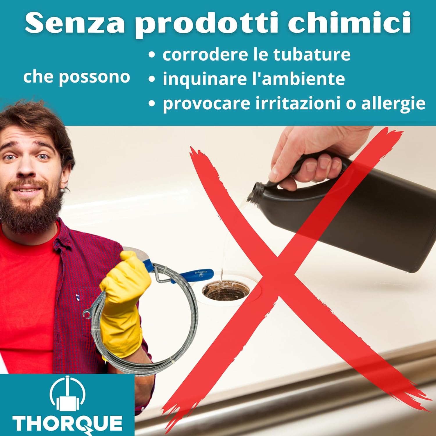 Thorque - Sonda Sturatubi 1,5 metri - immagine 6