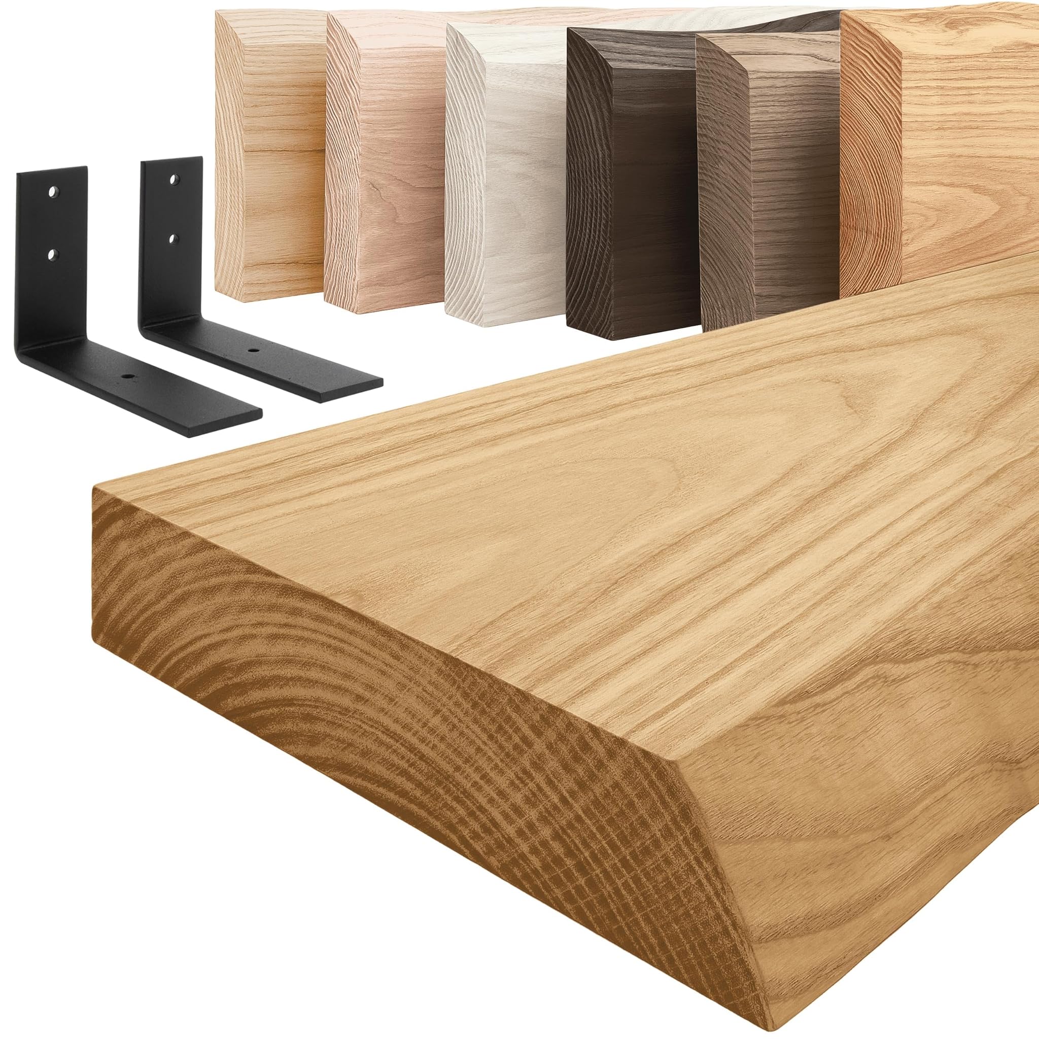 Lamo Manufaktur Mensola Pensile Basic Legno Bordo Naturale