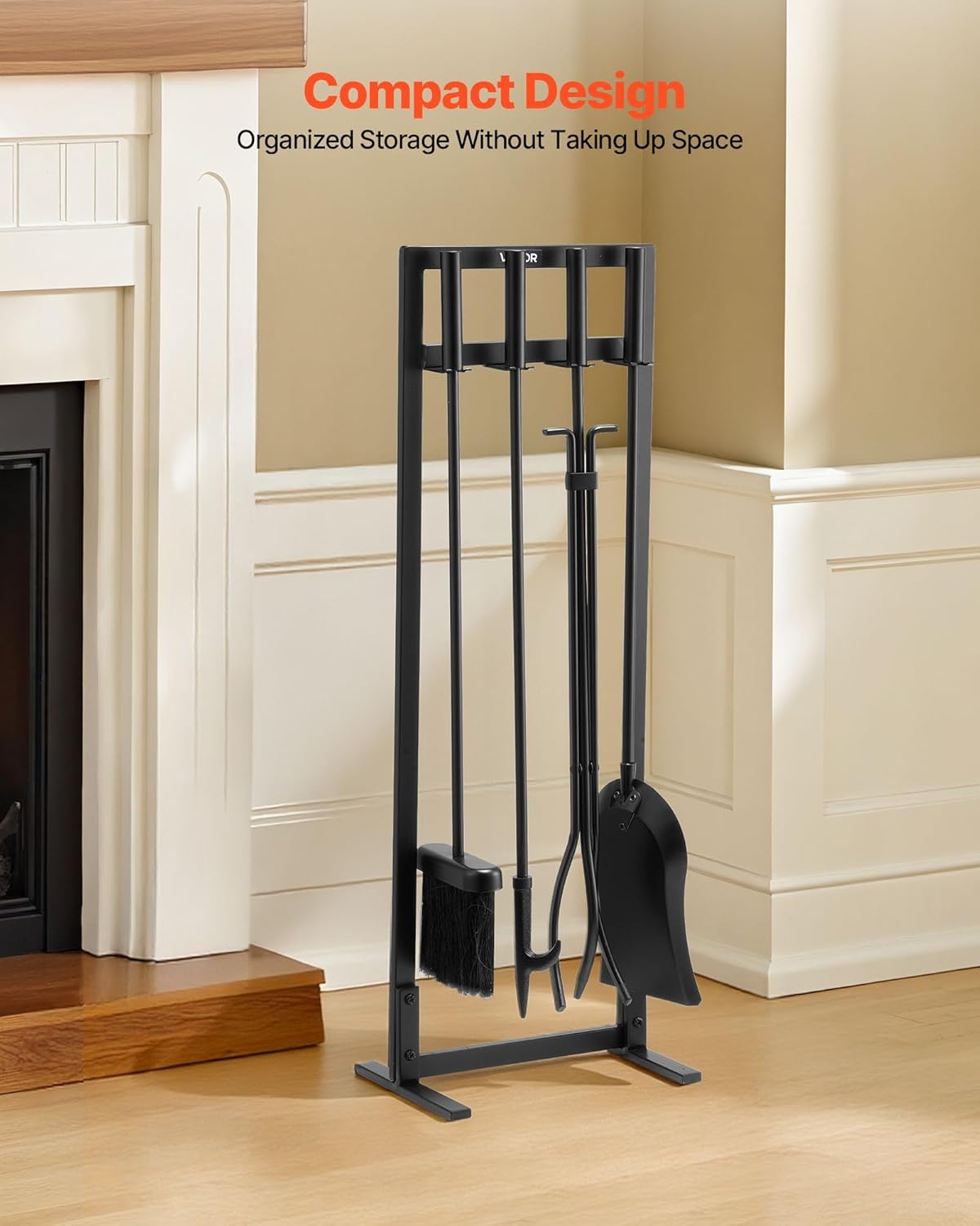 VEVOR Set Attrezzi per Camino 5 Pezzi, Nero - immagine 5