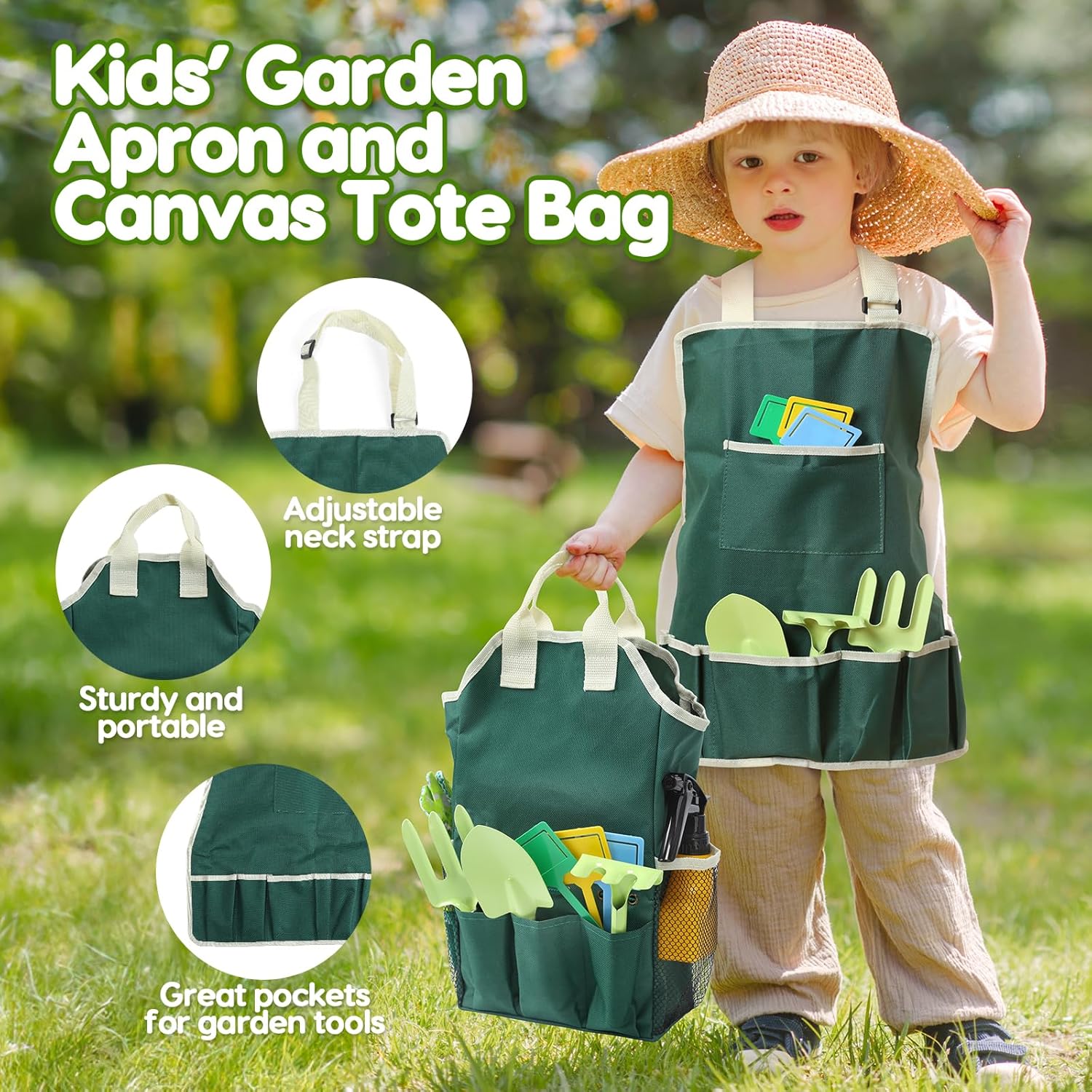 Set Attrezzi da Giardinaggio per Bambini - 20 Pezzi - immagine 5