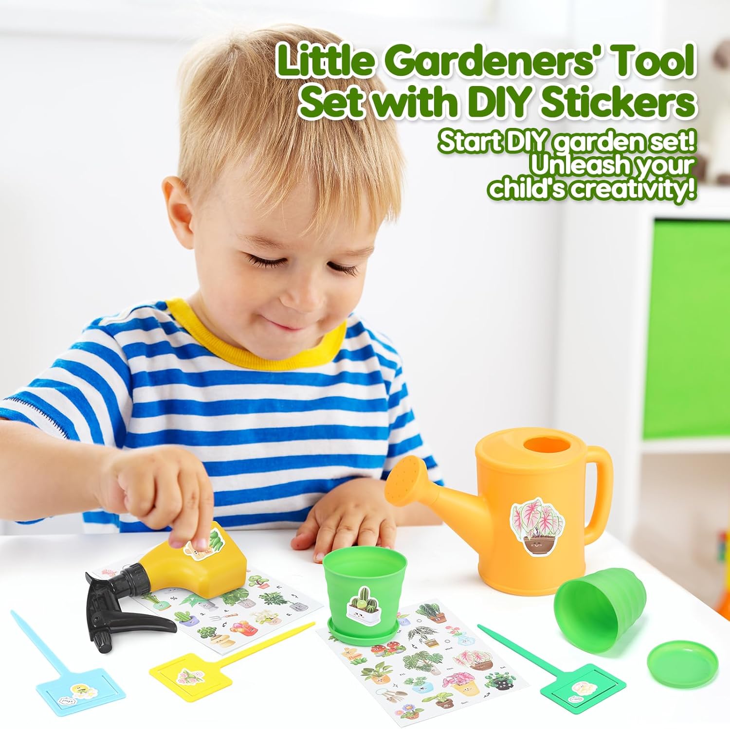 Set Attrezzi da Giardinaggio per Bambini - 20 Pezzi - immagine 7