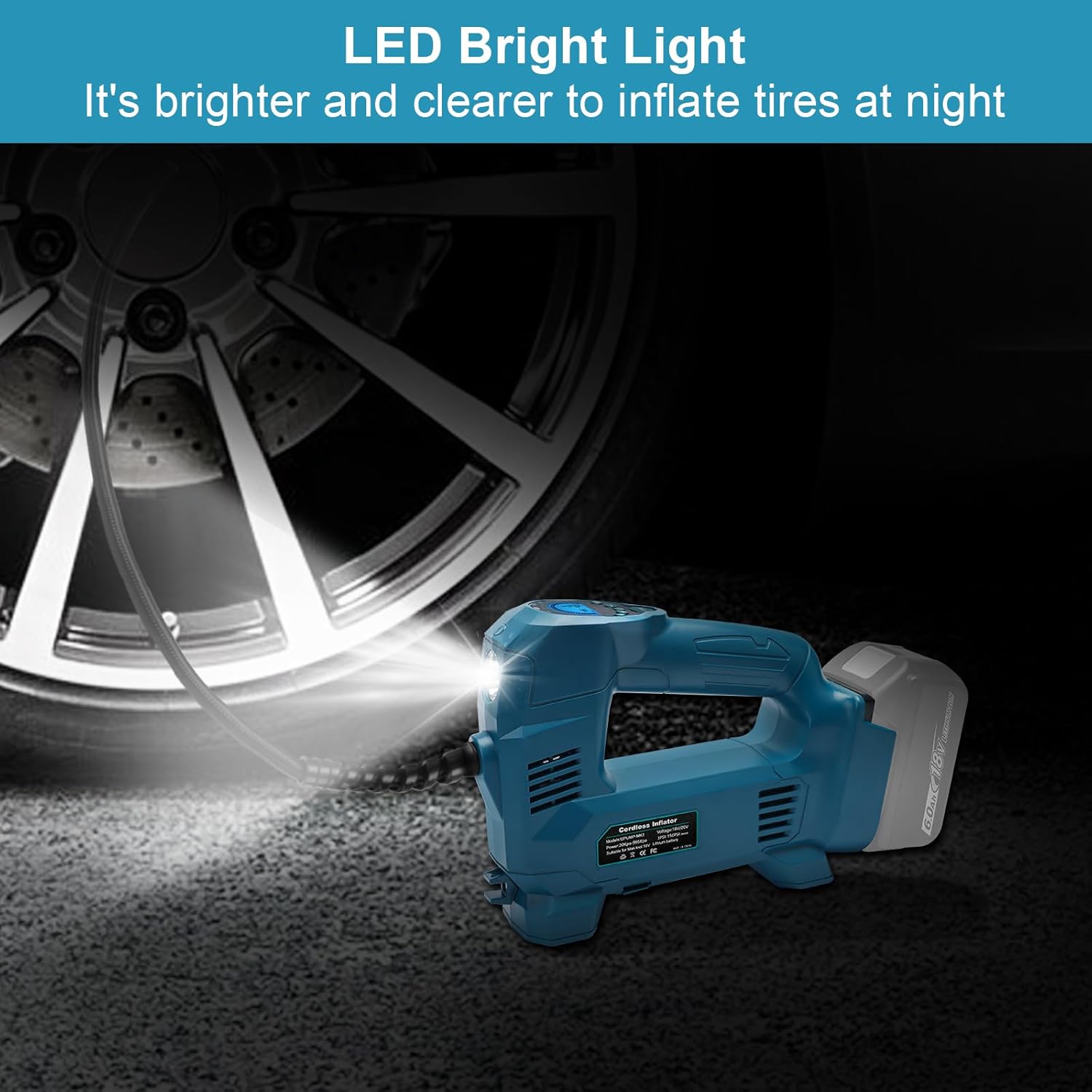 QUPERR Compressore d'Aria Portatile 10,3 bar - immagine 7