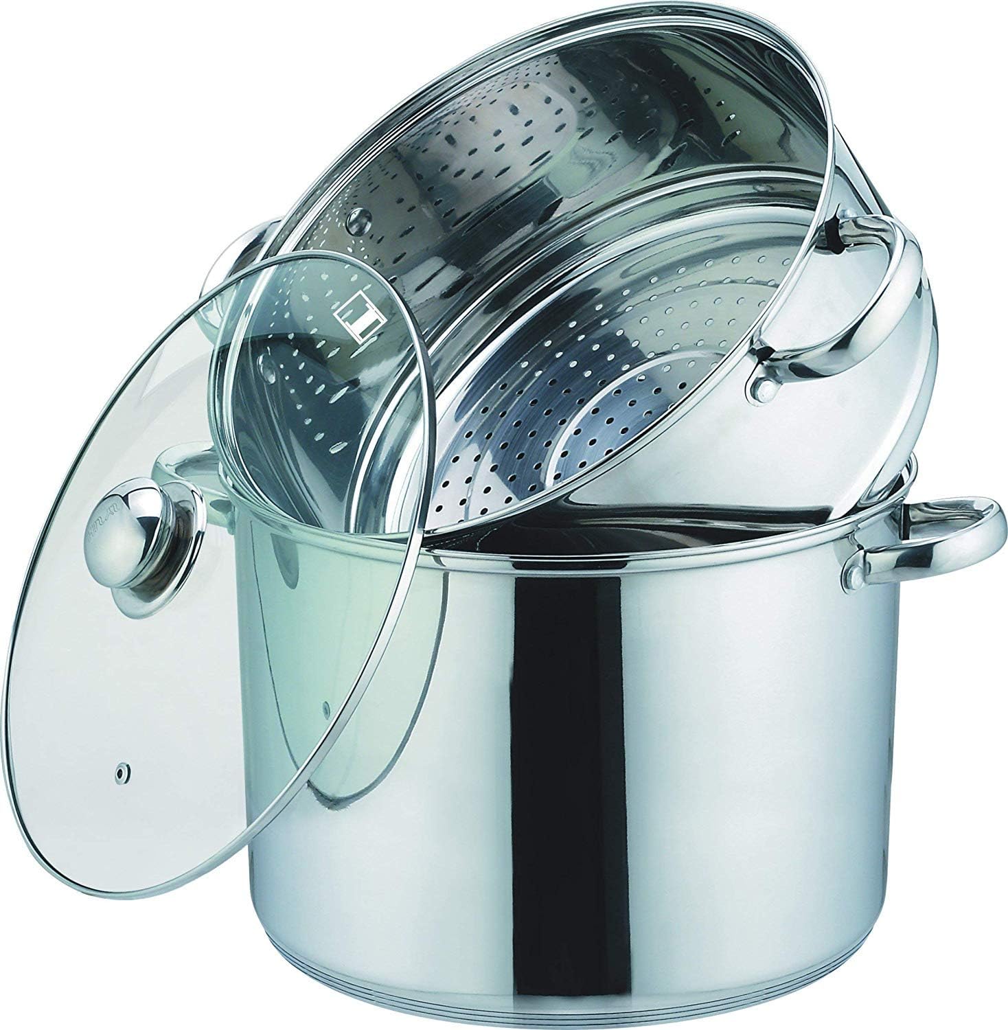 Kamberg Couscoussiera 3 in 1 Acciaio Inox 28cm