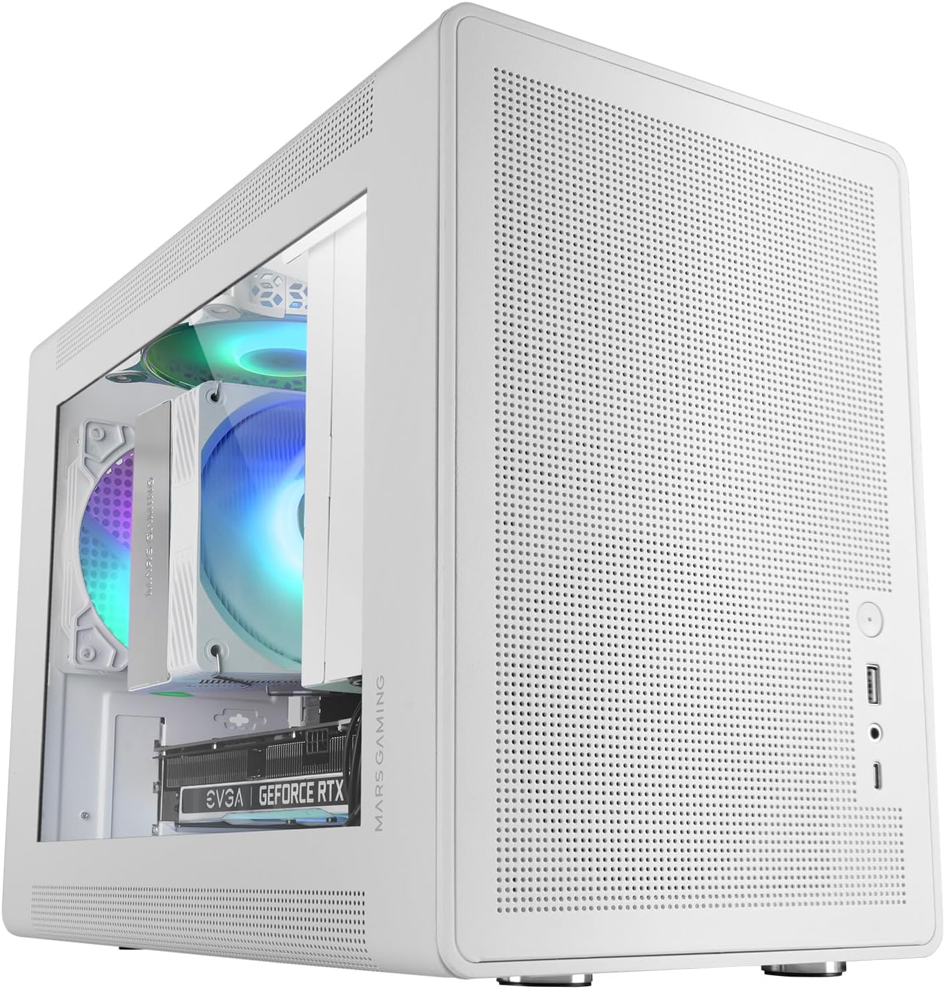 Mars Gaming MC-XPS - Case Gaming MicroATX Bianco - immagine 1