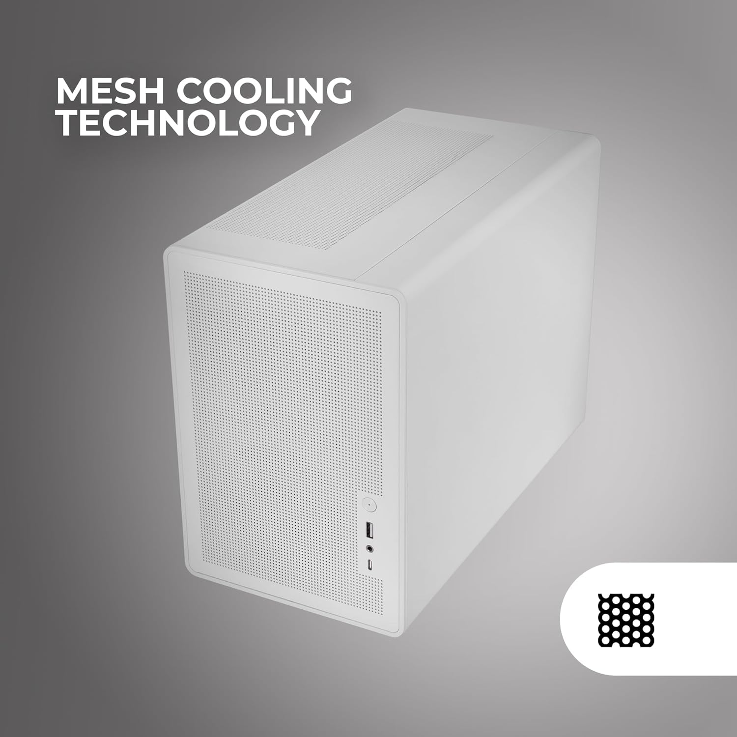 Mars Gaming MC-XPS - Case Gaming MicroATX Bianco - immagine 3