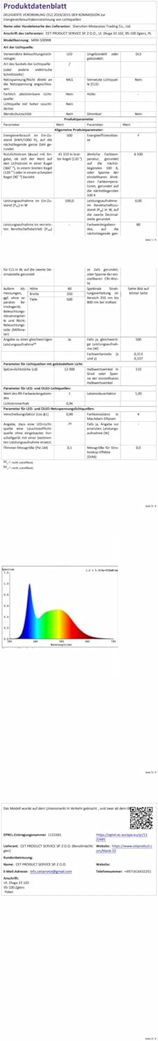 Treoir Faretto LED da Esterno 500W 3500K - immagine 7
